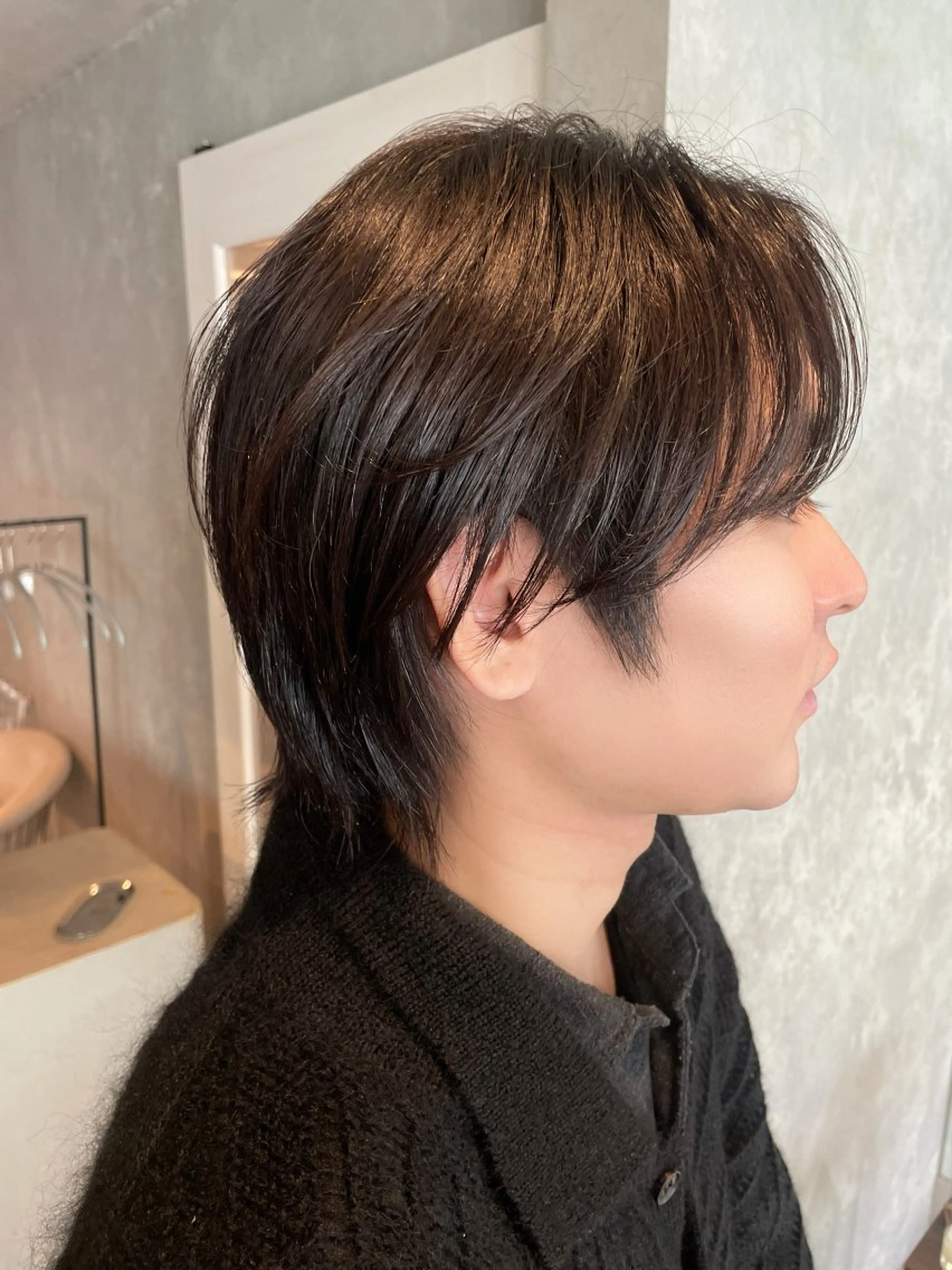 カラー メンズ 岩渕 春菜のヘアスタイル