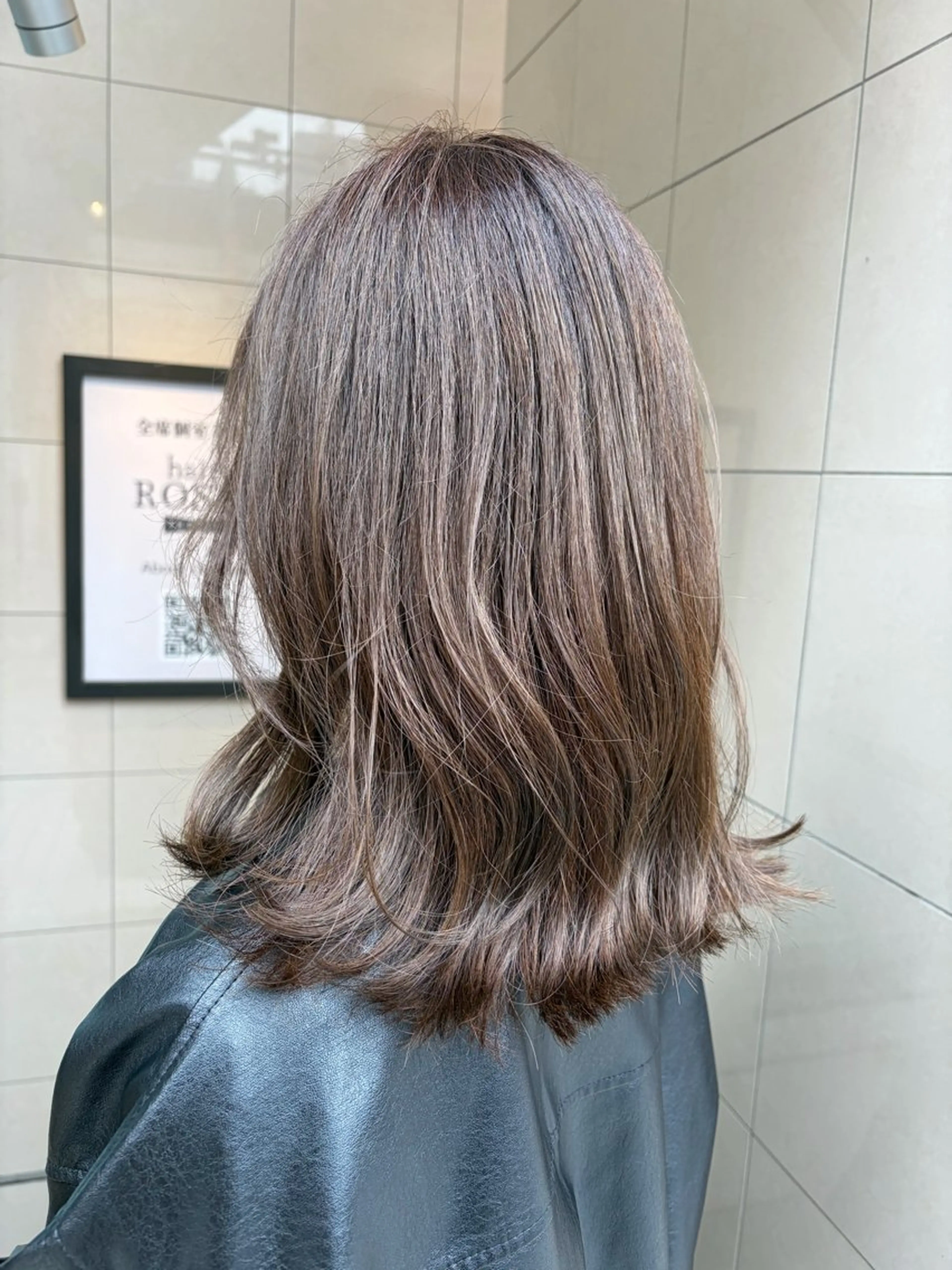 セミロング カット ヘアカラー ヘッドスパ 艶髪カラー✨ デジタルパーマ✨植松のヘアスタイル