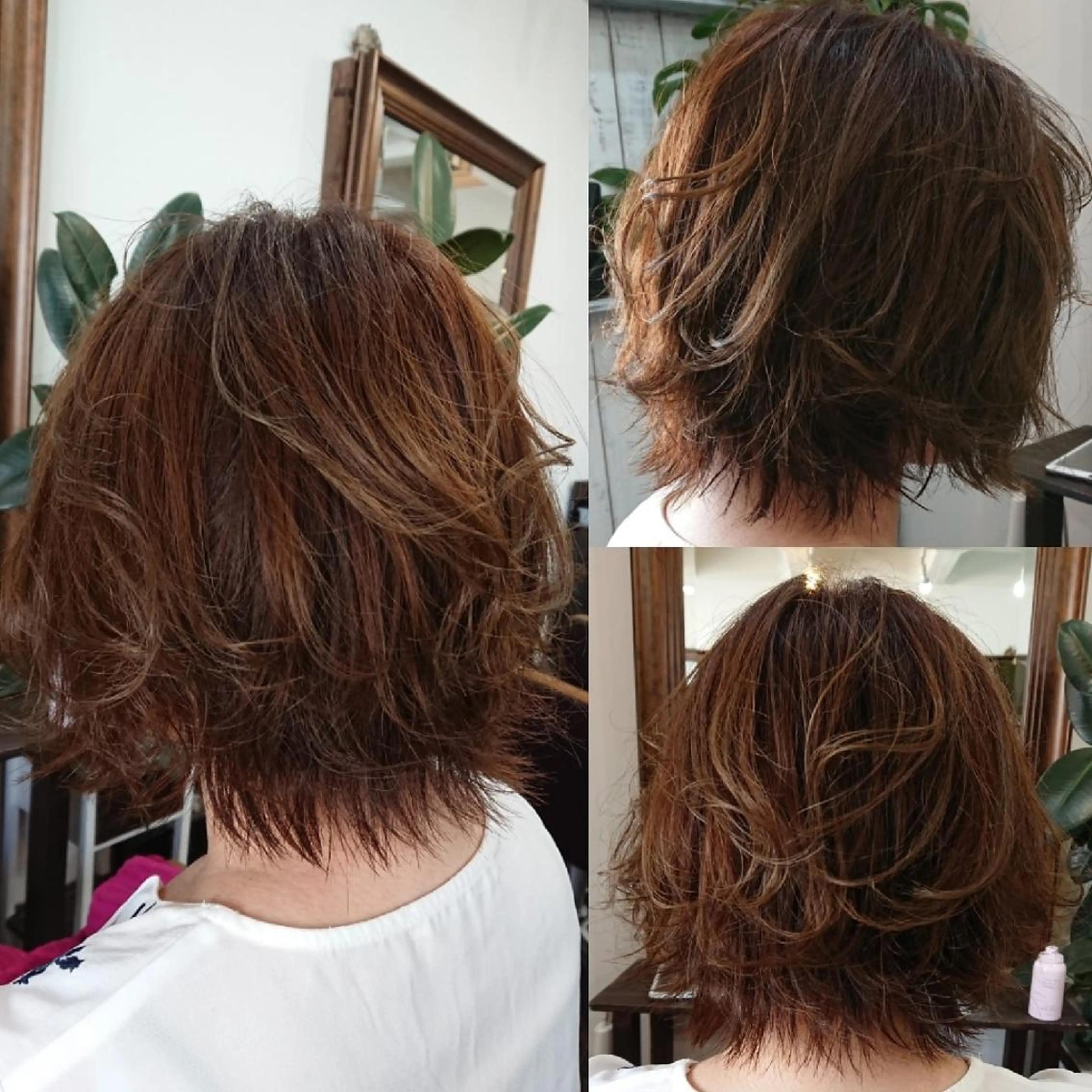 ショート パーマ カラー カット ヘアカラー 鈴木 隆広のヘアスタイル
