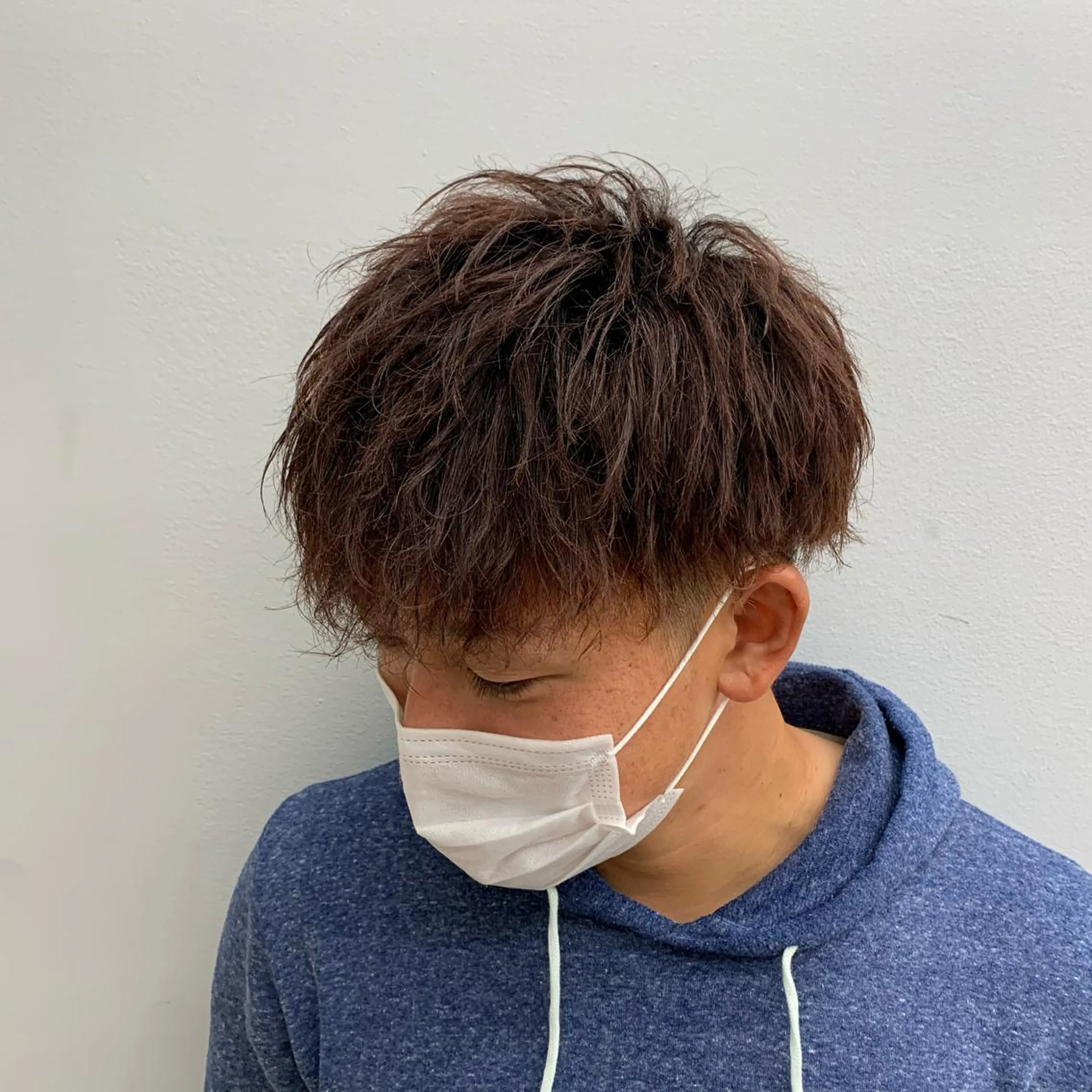 メンズ マッシュウルフ マッシュ メンズパーマ メンズツイストパーマ メンズウルフカット メンズ特化美容師/ 新井　洸太のヘアスタイル