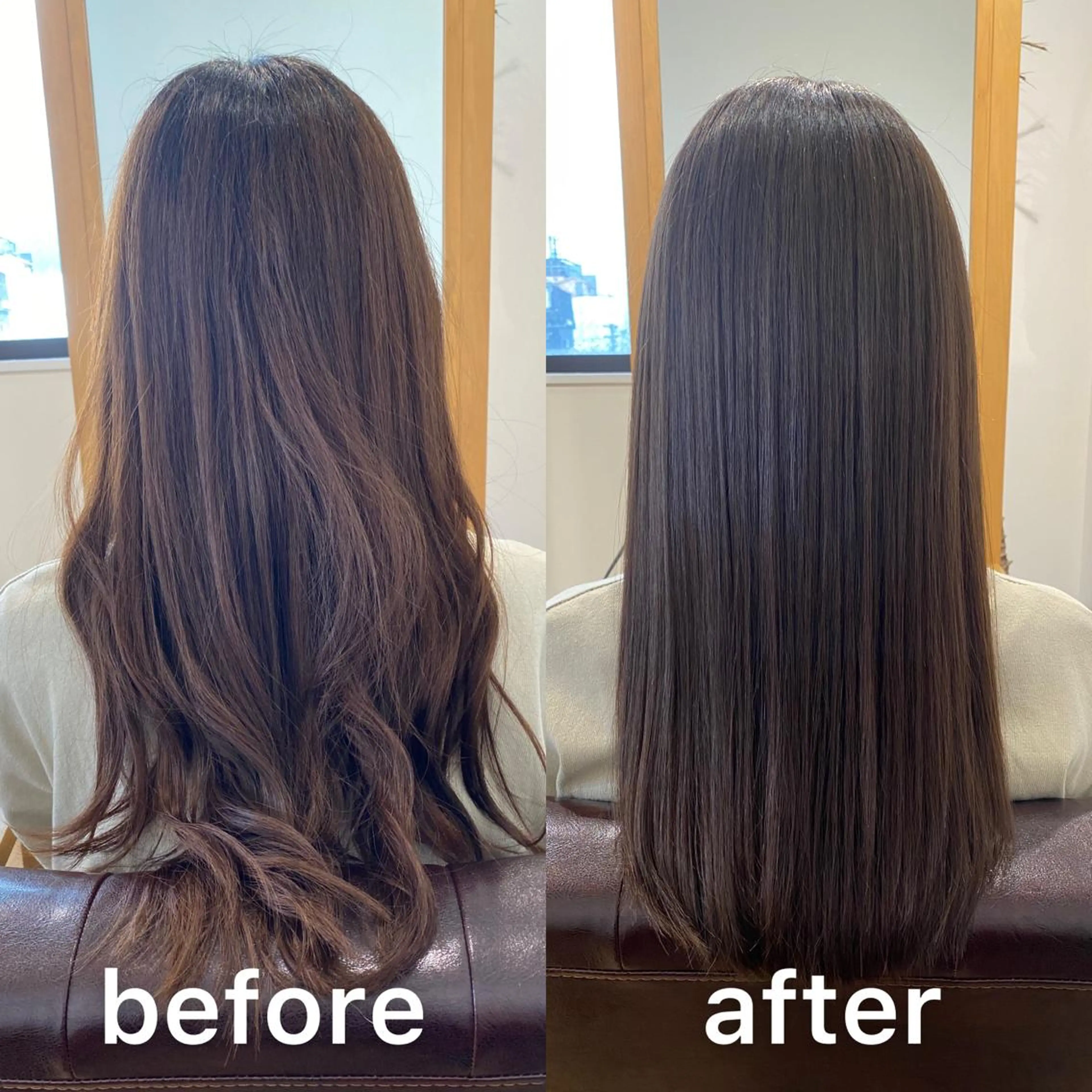 セミロング カラー 髪質改善 縮毛矯正 カット ヘアカラー トリートメント 髪質改善特化KIZU /艶髪研究（京都）のヘアスタイル