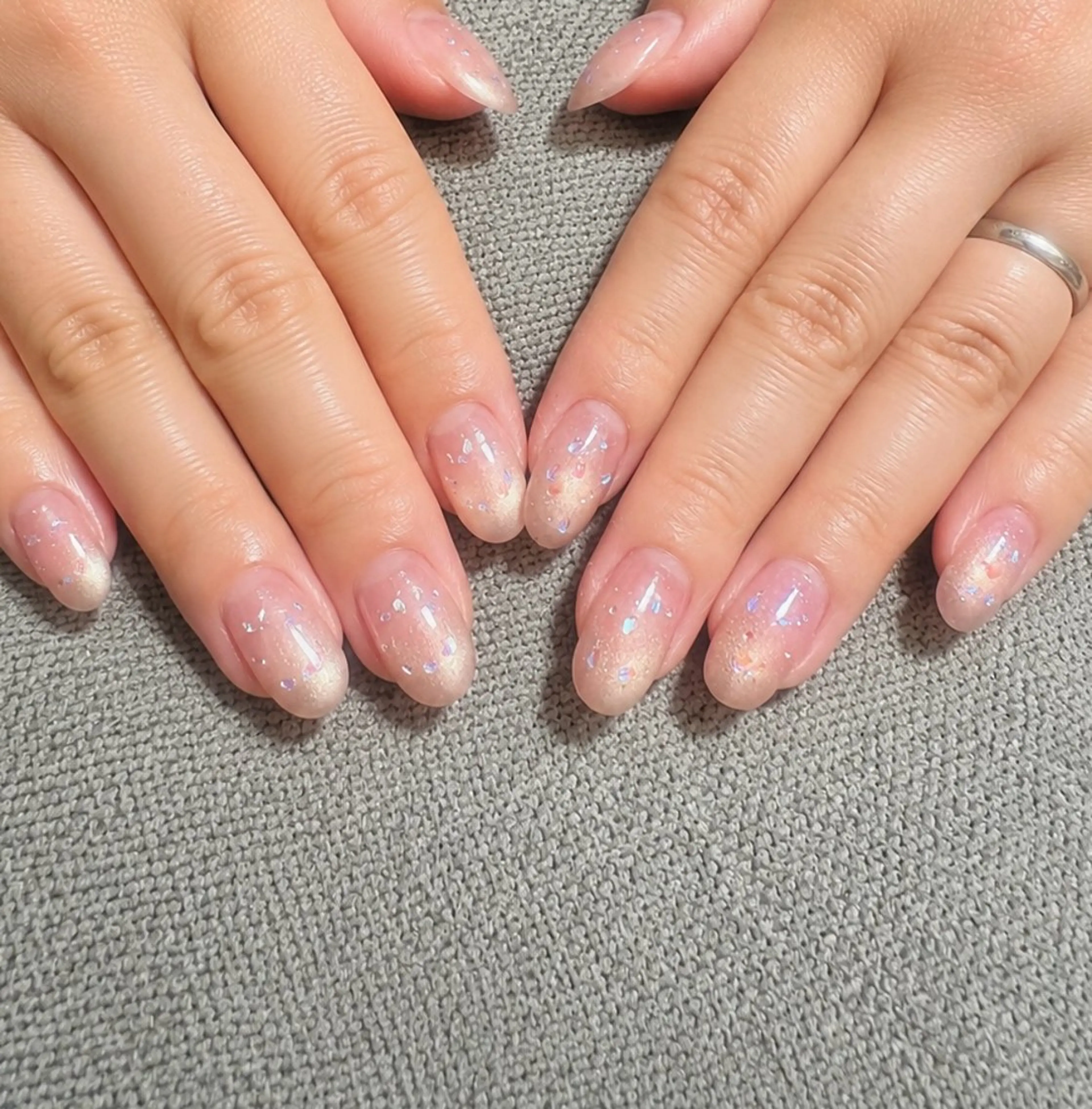 ネイル キラキラネイル マグネットネイル シンプルネイル ハンドネイル AJ nailのネイルデザイン