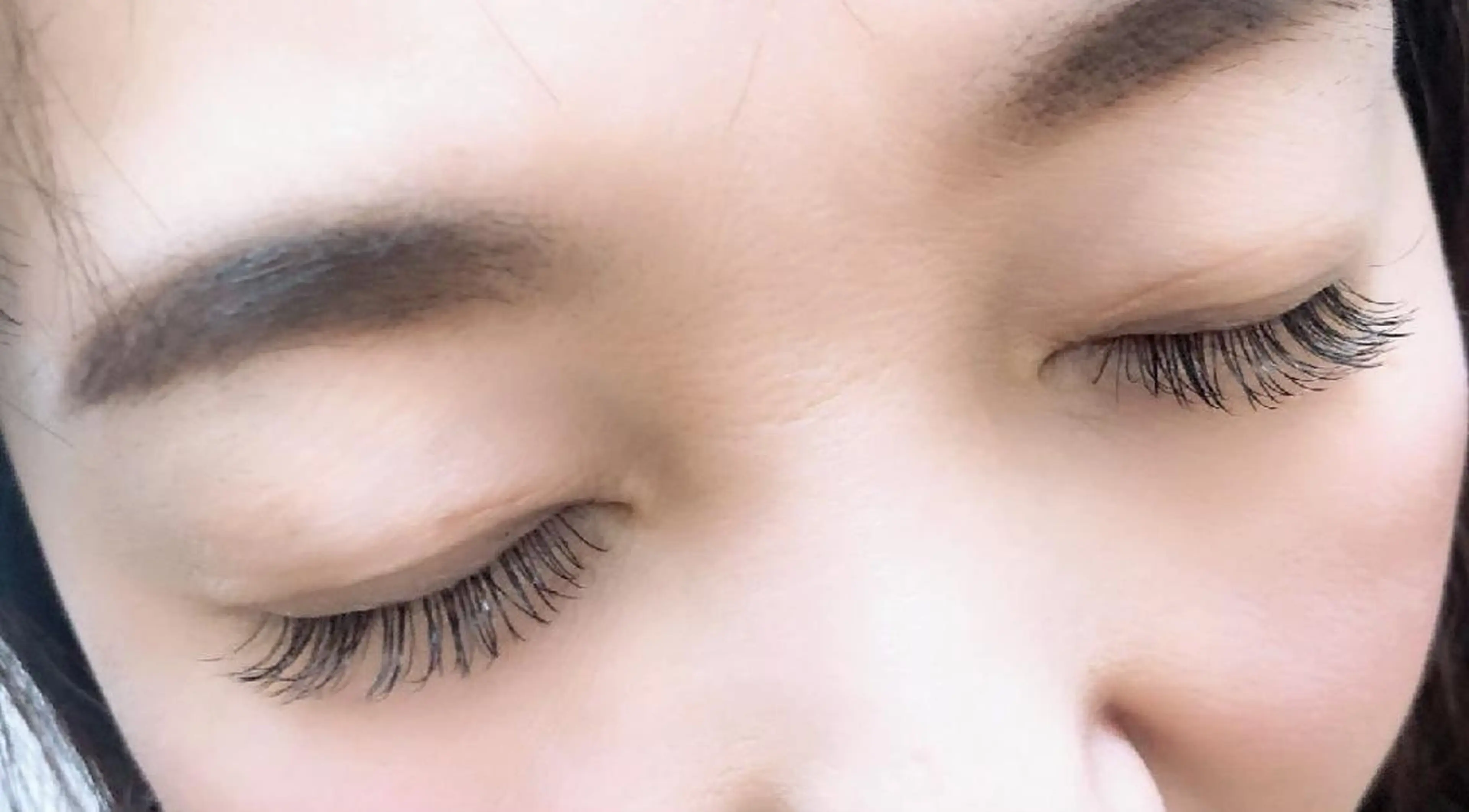 マツエク・マツパ 付け放題 フラットラッシュ ナチュラル まつげパーマ 一重×まつ毛パーマ 吉岡 ゆうなのマツエク・マツパデザイン