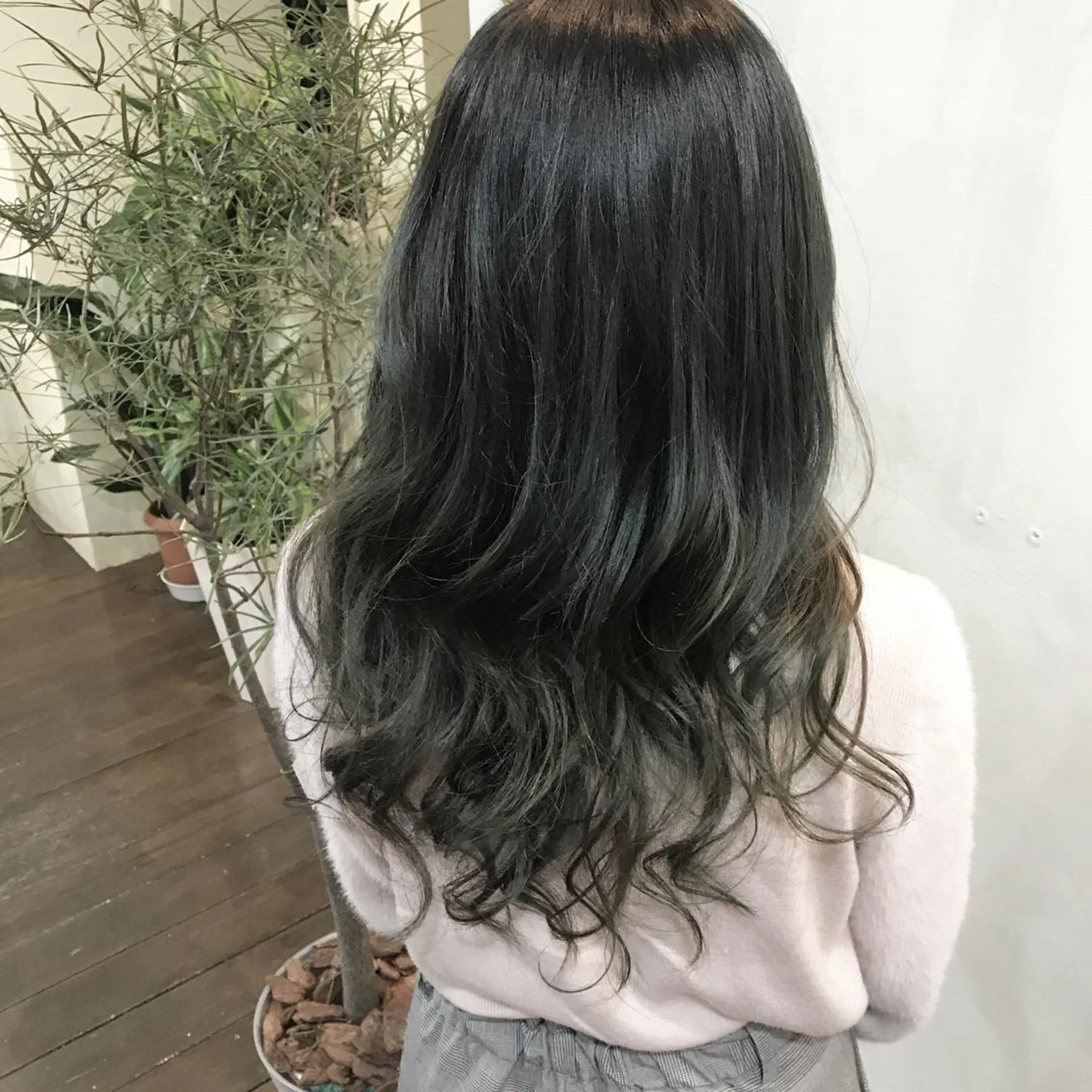 セミロング カラー パーマ ヘアアレンジ メンズ キッズ グレージュ kobayashi $hogoのヘアスタイル