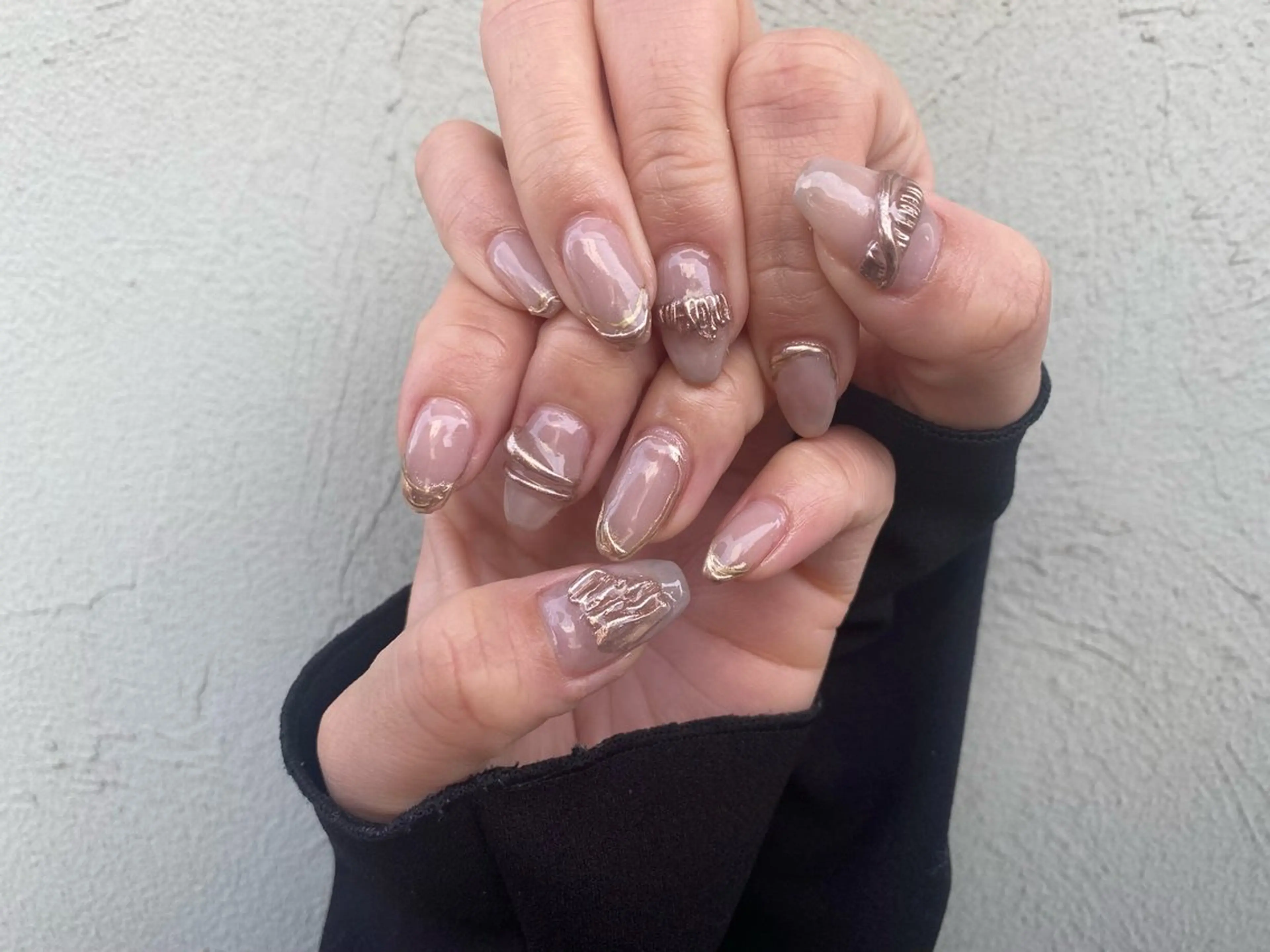 オフ込　持込画像ネイルor片手4本以上のアートの写真