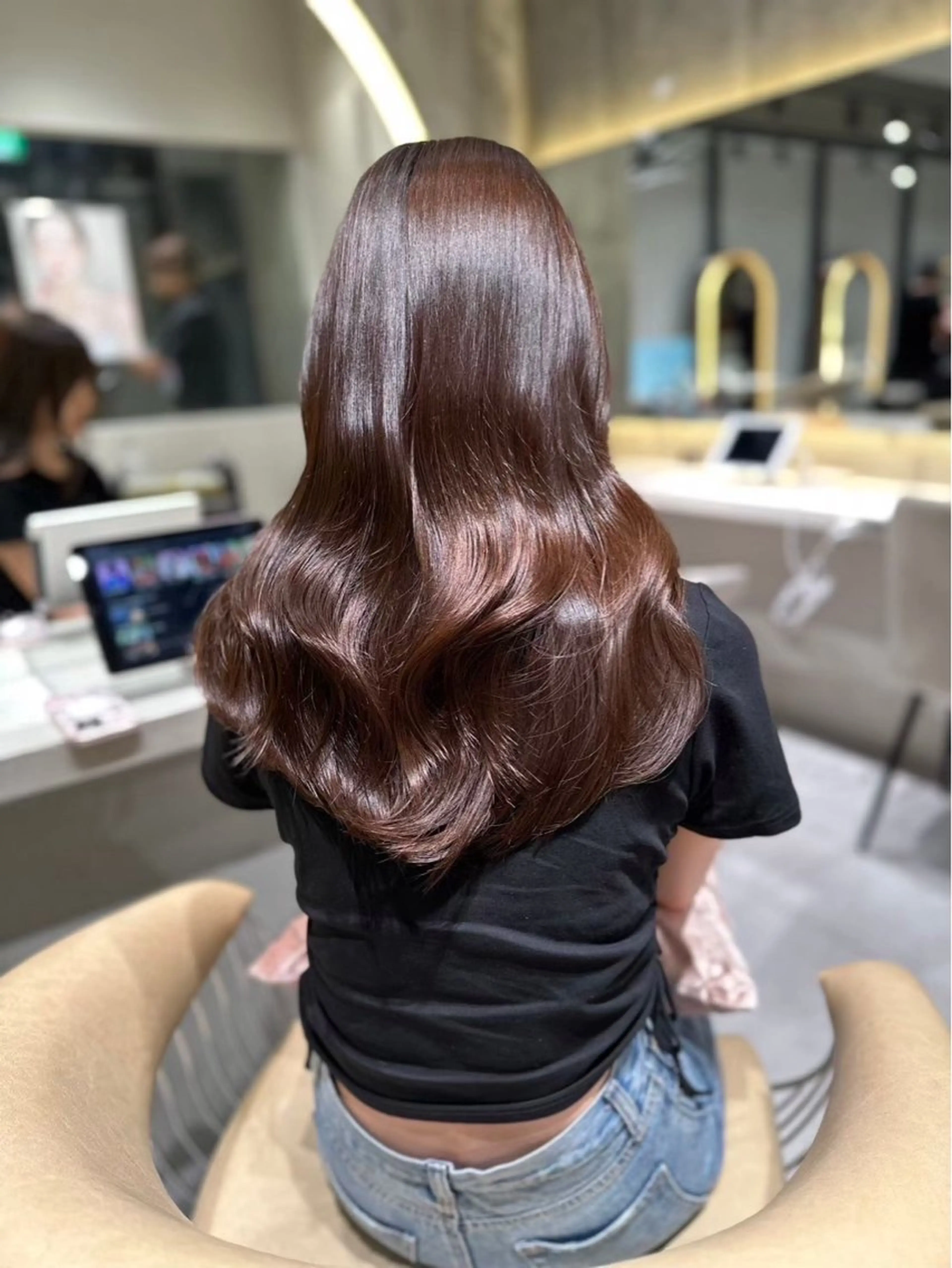 ロング カラー ブラウンカラー 透明感カラー ヘアカラー Lond ulu 佐渡優のヘアスタイル