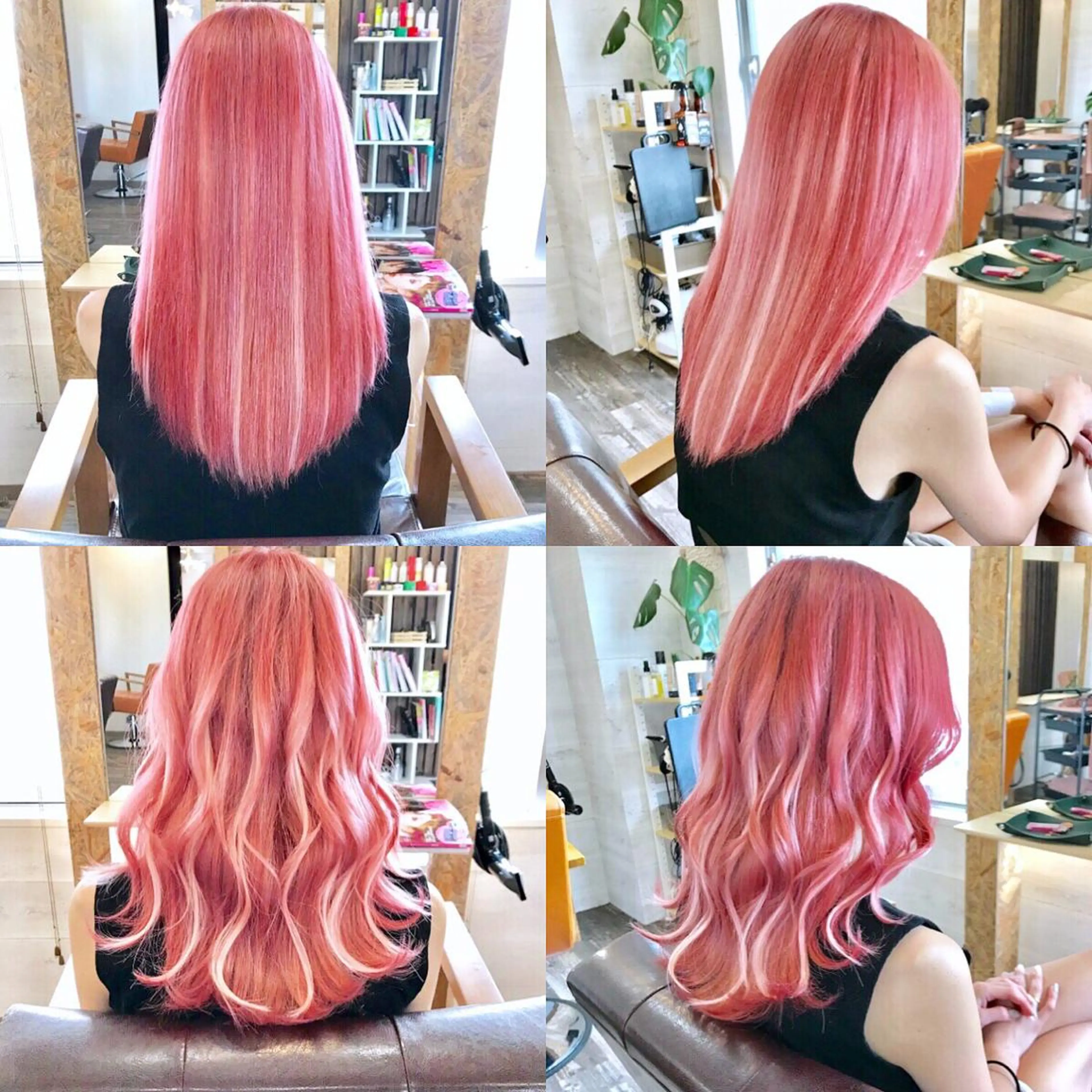 セミロング エクステ ✯カラー&編み込み エクステ✯池田智博✯のヘアスタイル