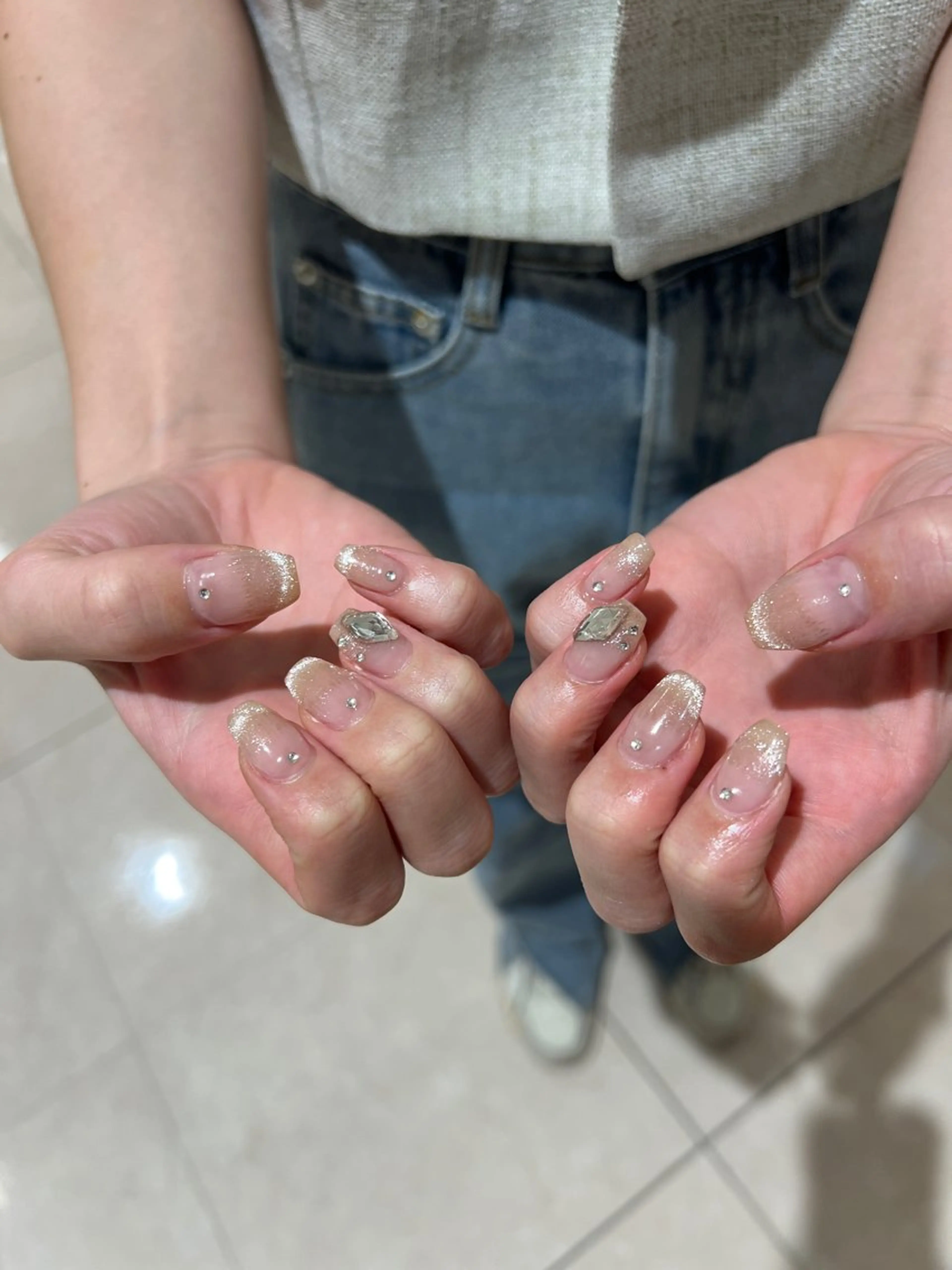 ネイル グラデーション ハンドネイル 個性派ニュアンス nuts nail所属・【池袋】nuts nail　なつみのネイルデザイン