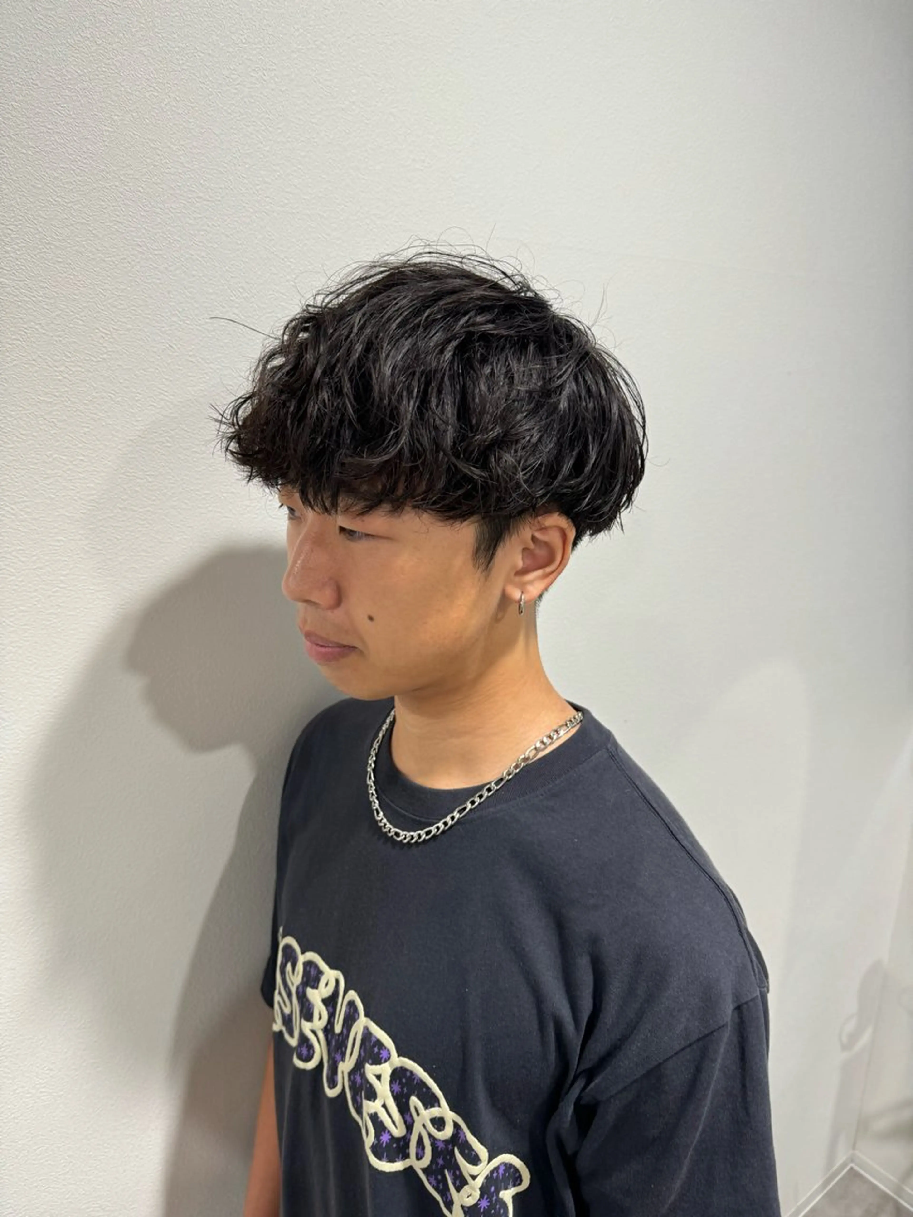 パーマ 平尾/艶カラー/ アッシュ系/中川誠大のヘアスタイル