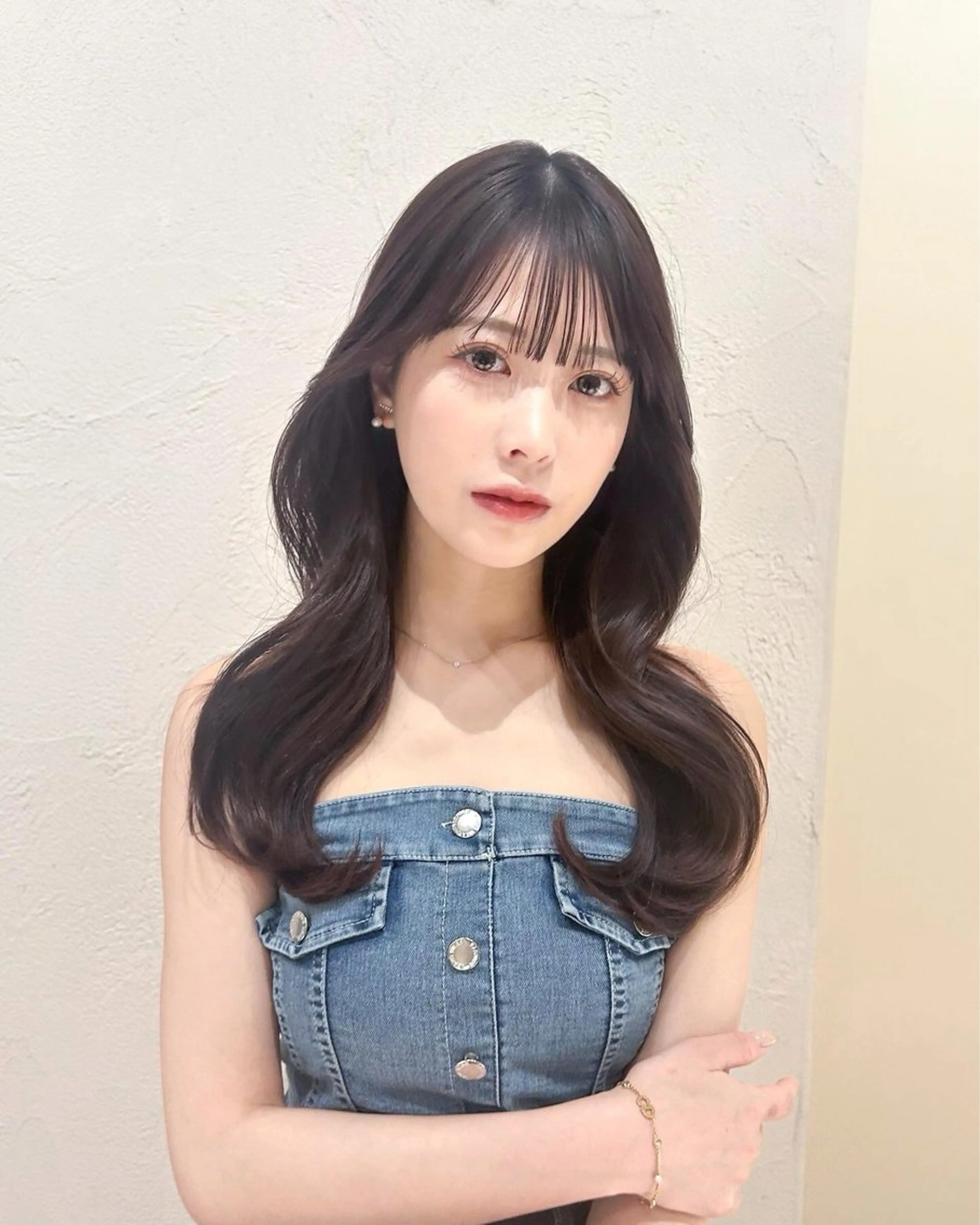 セミロング カラー 透明感カラー ミディアムヘア Chifumiのヘアスタイル