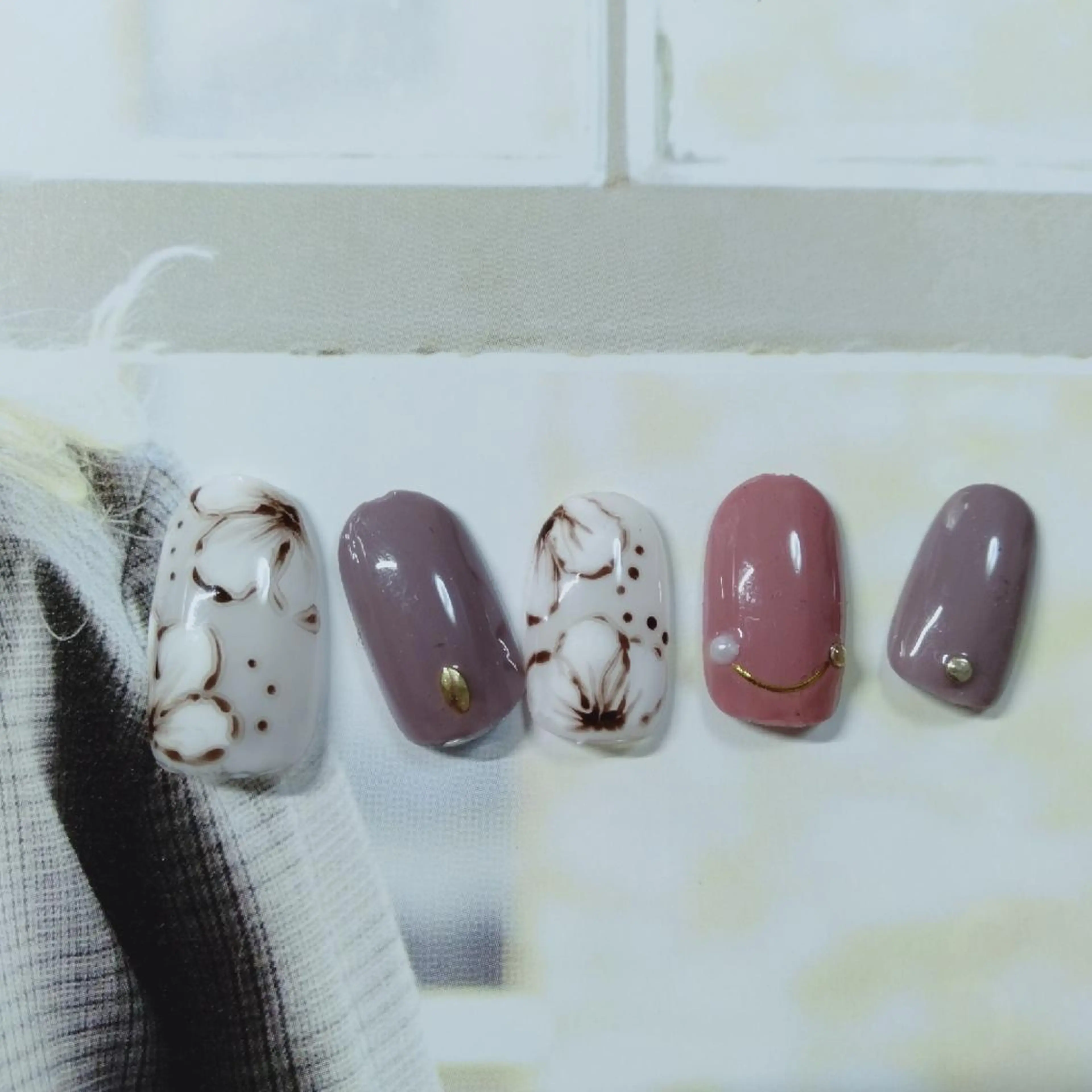 ネイル フラワーネイル 爪工房ぱるっこ所属・川岡 香を里のネイルデザイン