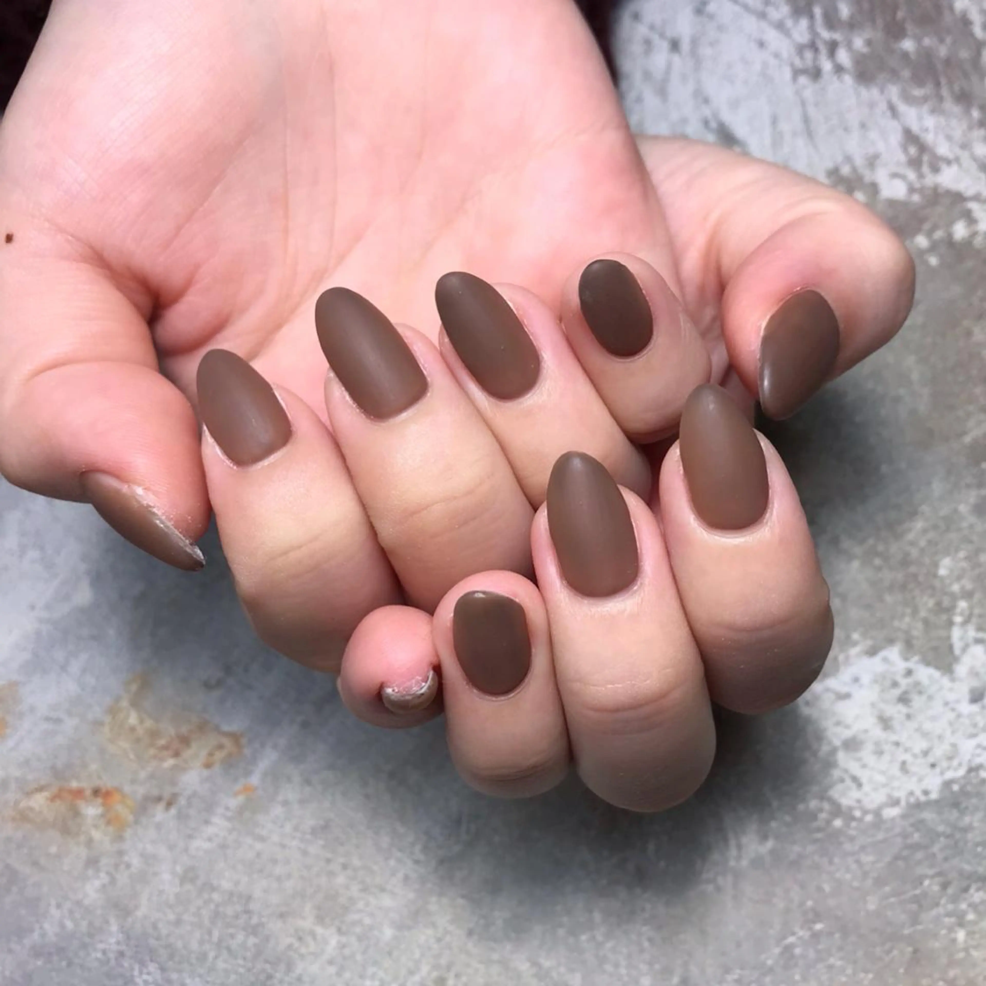 ネイル マットネイル ハンドネイル 💅chainail _aiのネイルデザイン