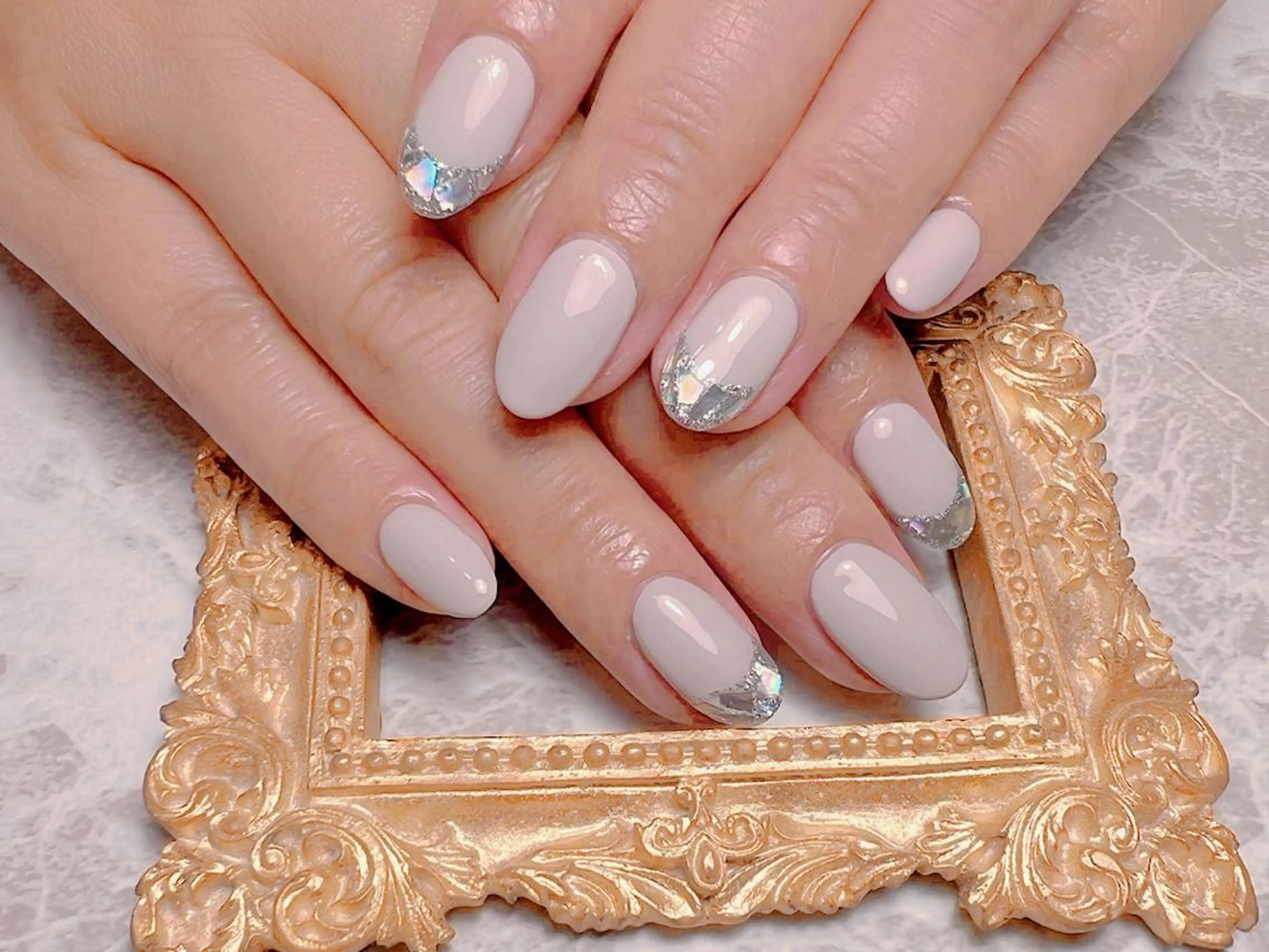 ネイル ハンドネイル マジック ミラーのネイルデザイン