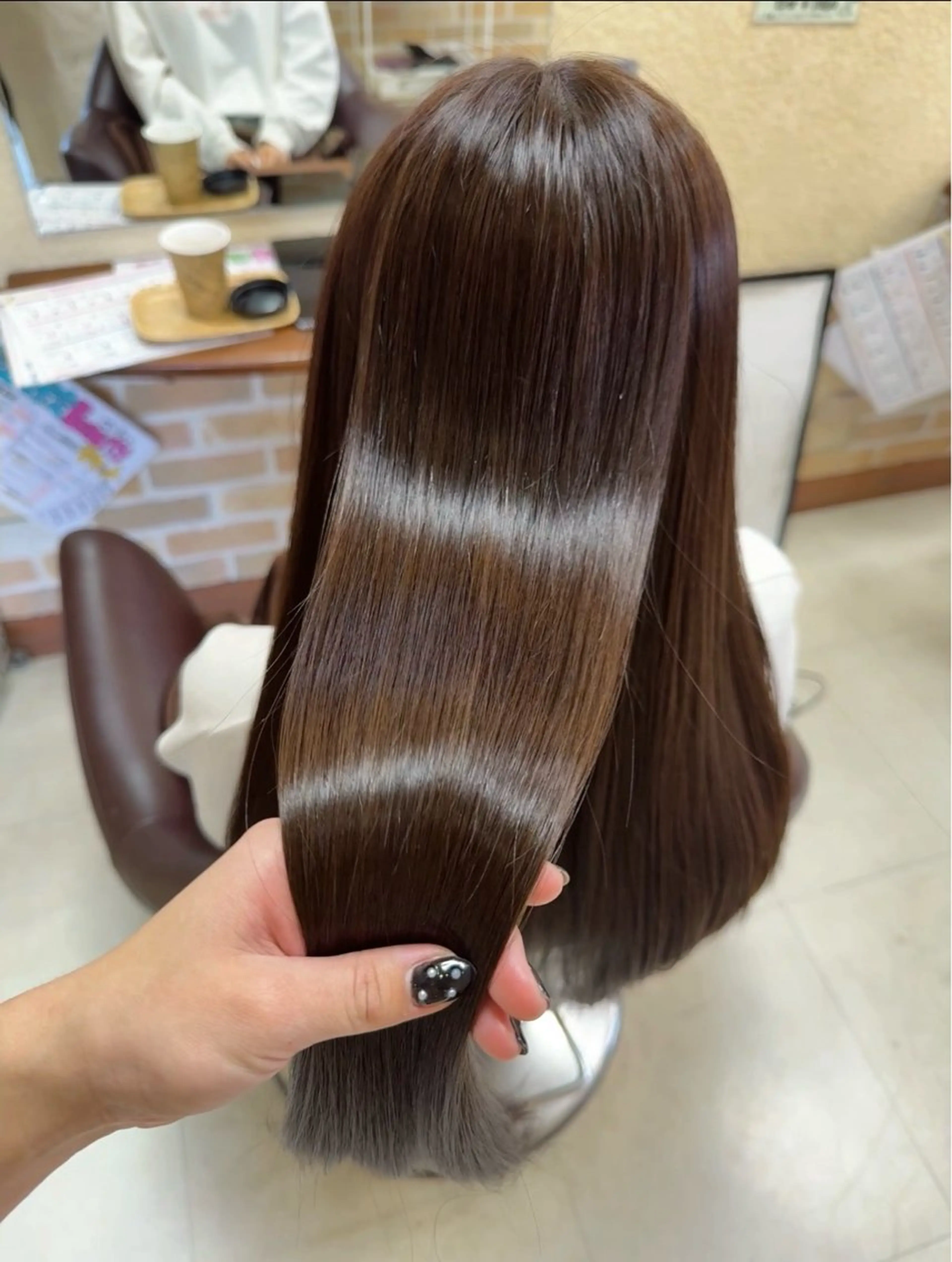 ロング カラー ブラウンカラー ピンクカラー ピンクブラウン 髪質改善 ロング カット ヘアカラー SET-UP美和店 松井　柚葉のヘアスタイル