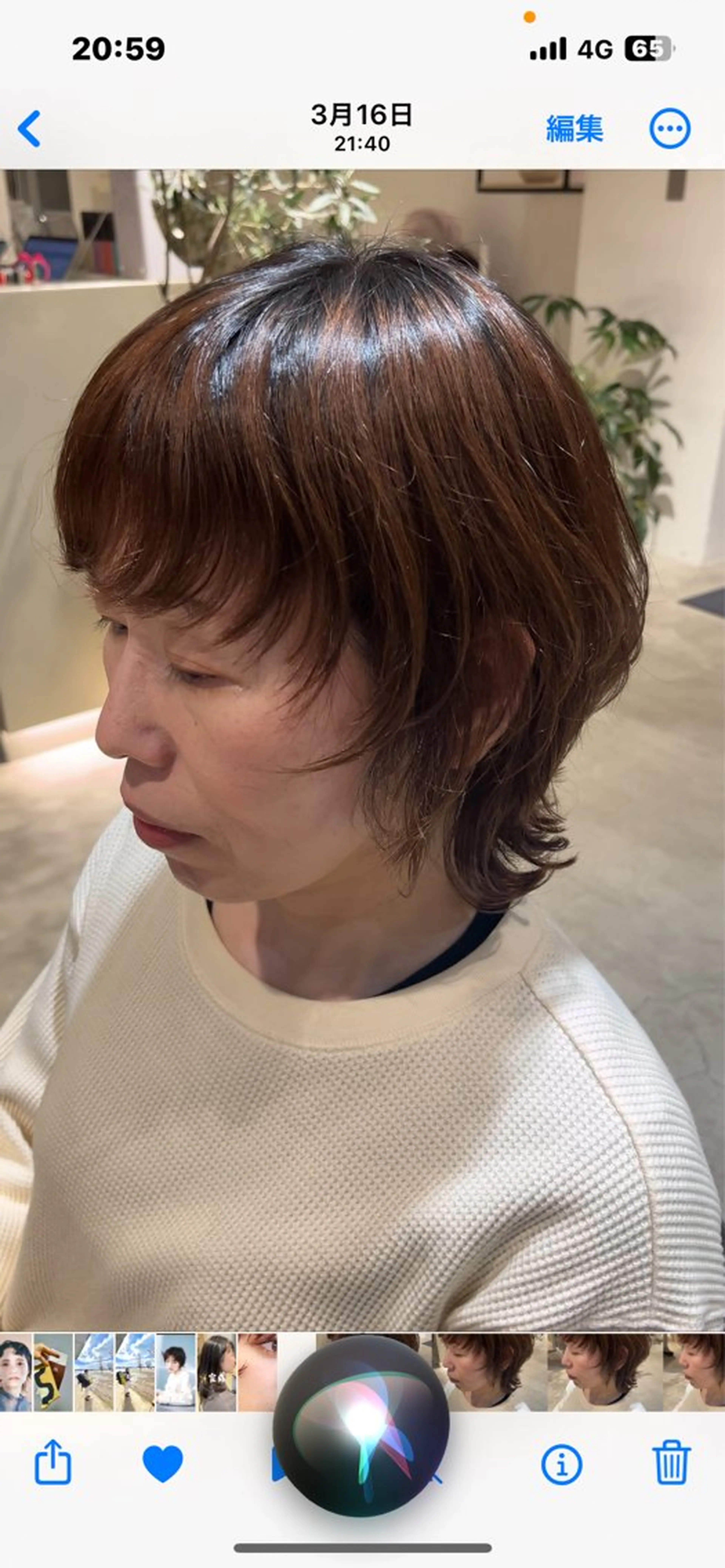 ミディアム くせ毛 ウルフカット SHEA/ショート 似合わせ/大野和恵のヘアスタイル