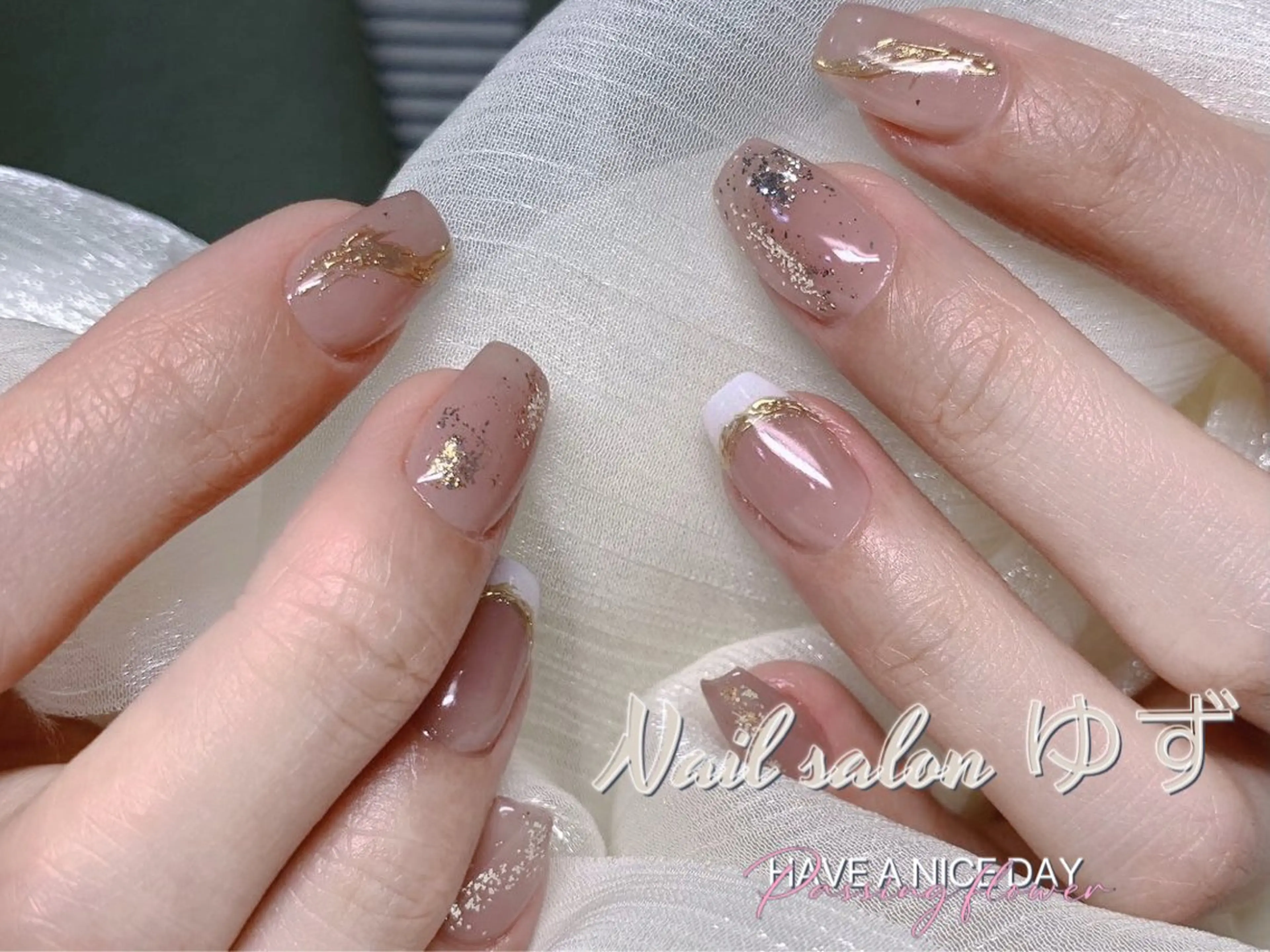 ネイル ニュアンスネイル ハンドネイル MAKI💚💚💚 秋葉原.のネイルデザイン