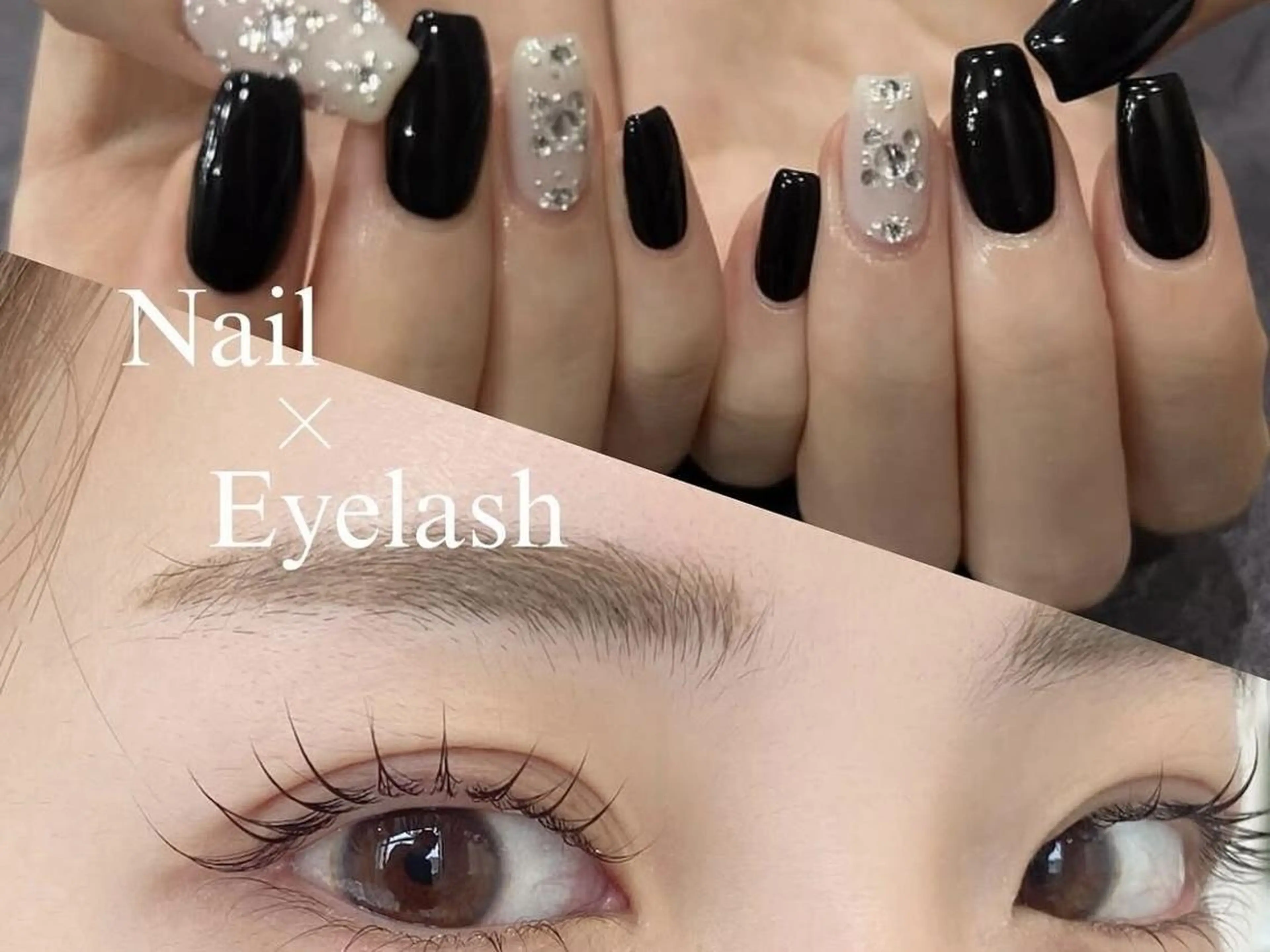 同時で時短♪デザインネイル＆まつ毛パーマ￥11300→￥9500の写真