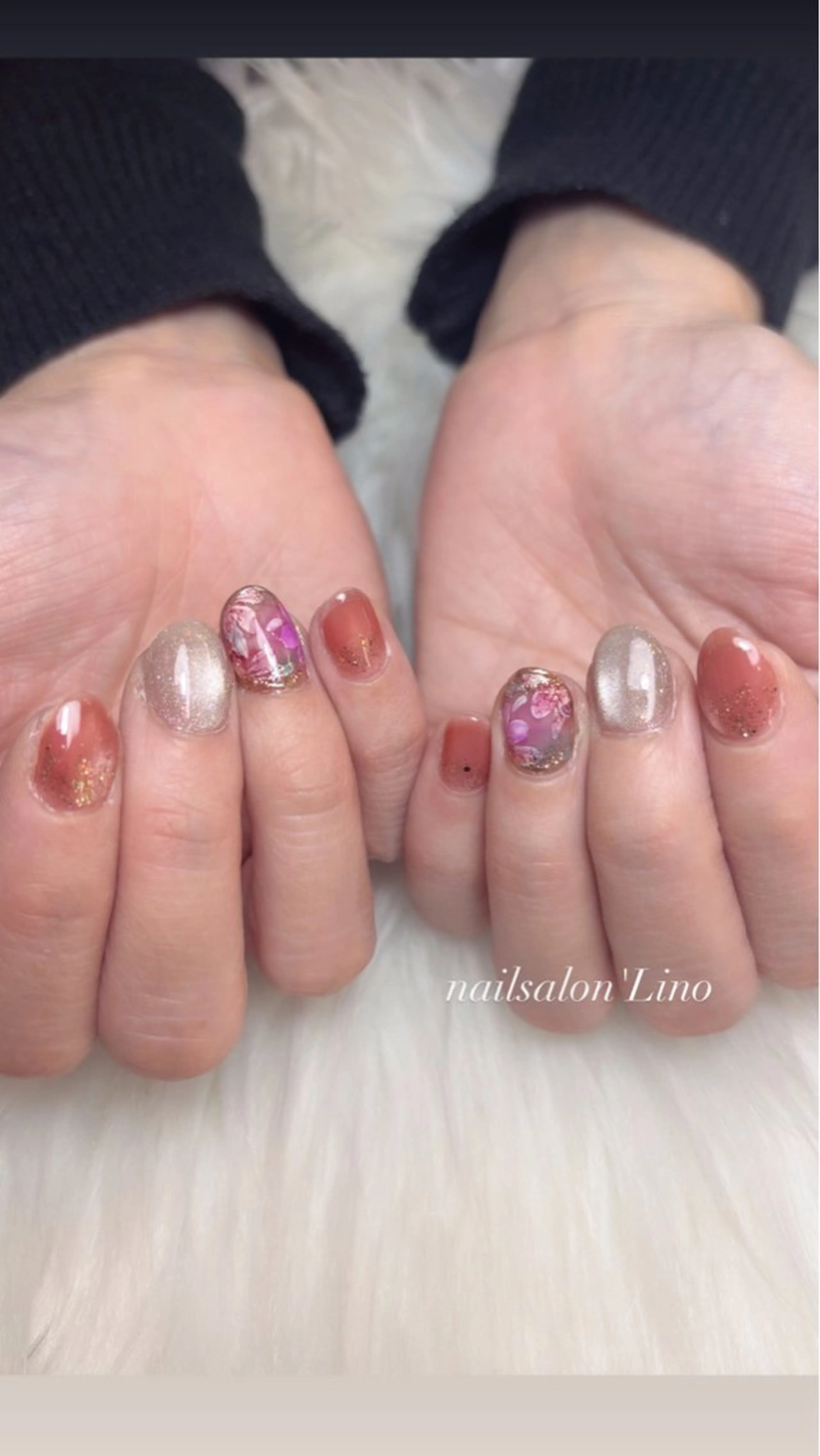 ネイル フラワーネイル ニュアンスネイル ハンドネイル Lino𓂃⟡.· Chizuruのネイルデザイン
