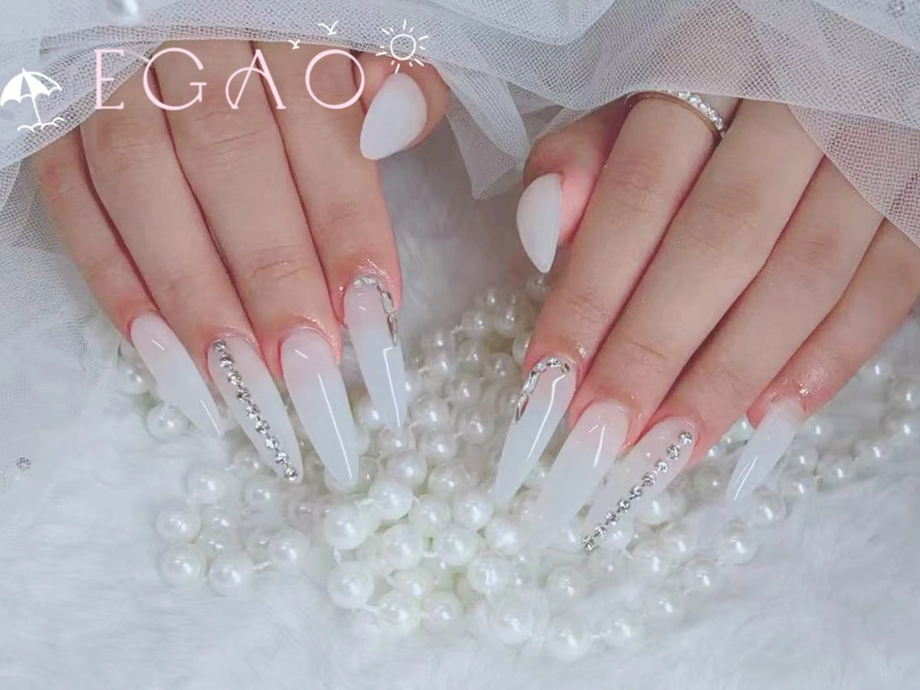 ネイル アートネイル フットネイル フレンチネイル ジェルネイル グラデーション ハンドネイル Egao Nail錦糸町店のネイルデザイン