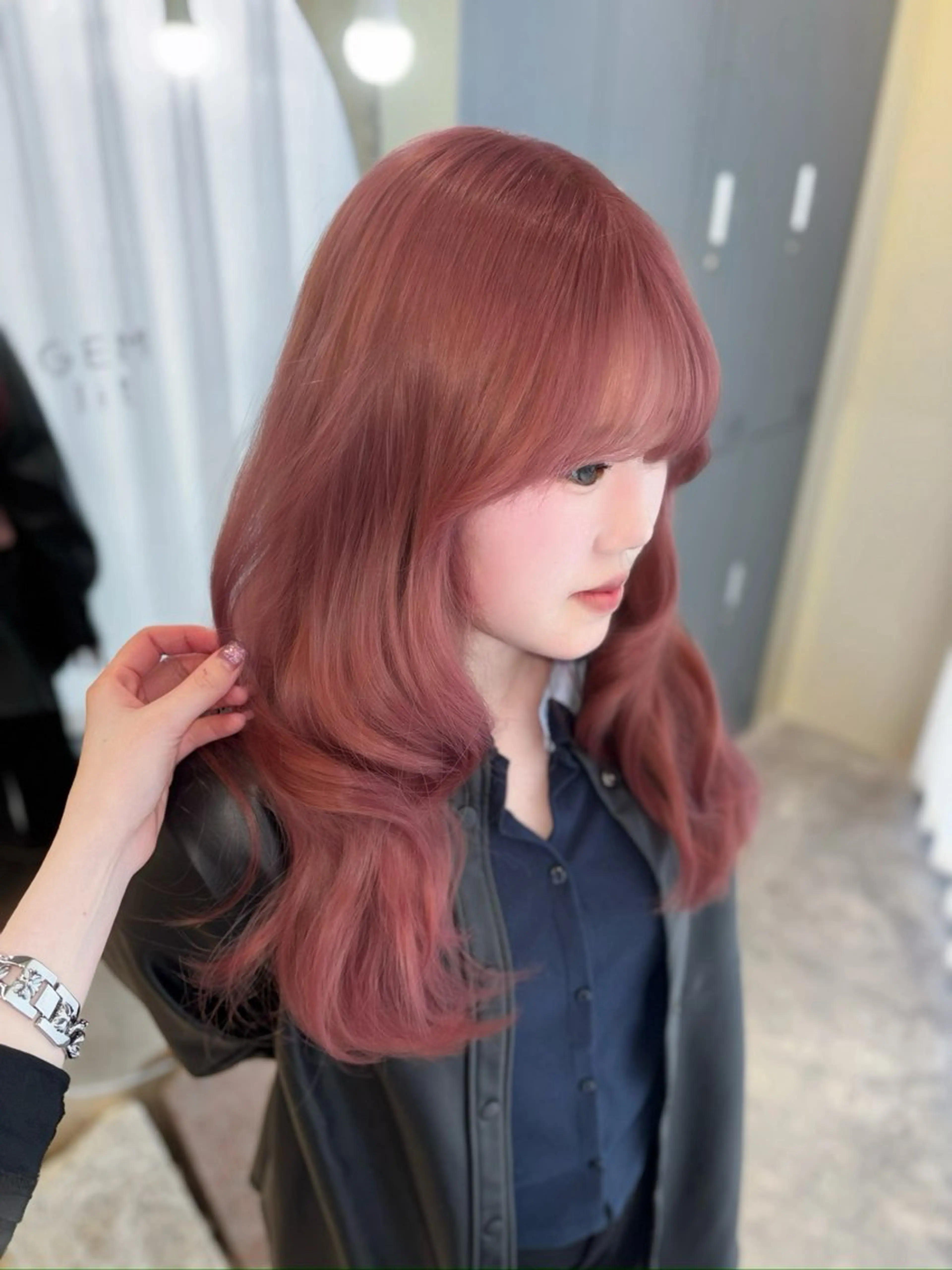 セミロング ヘアカラー 名駅/GEM lit risaのヘアスタイル