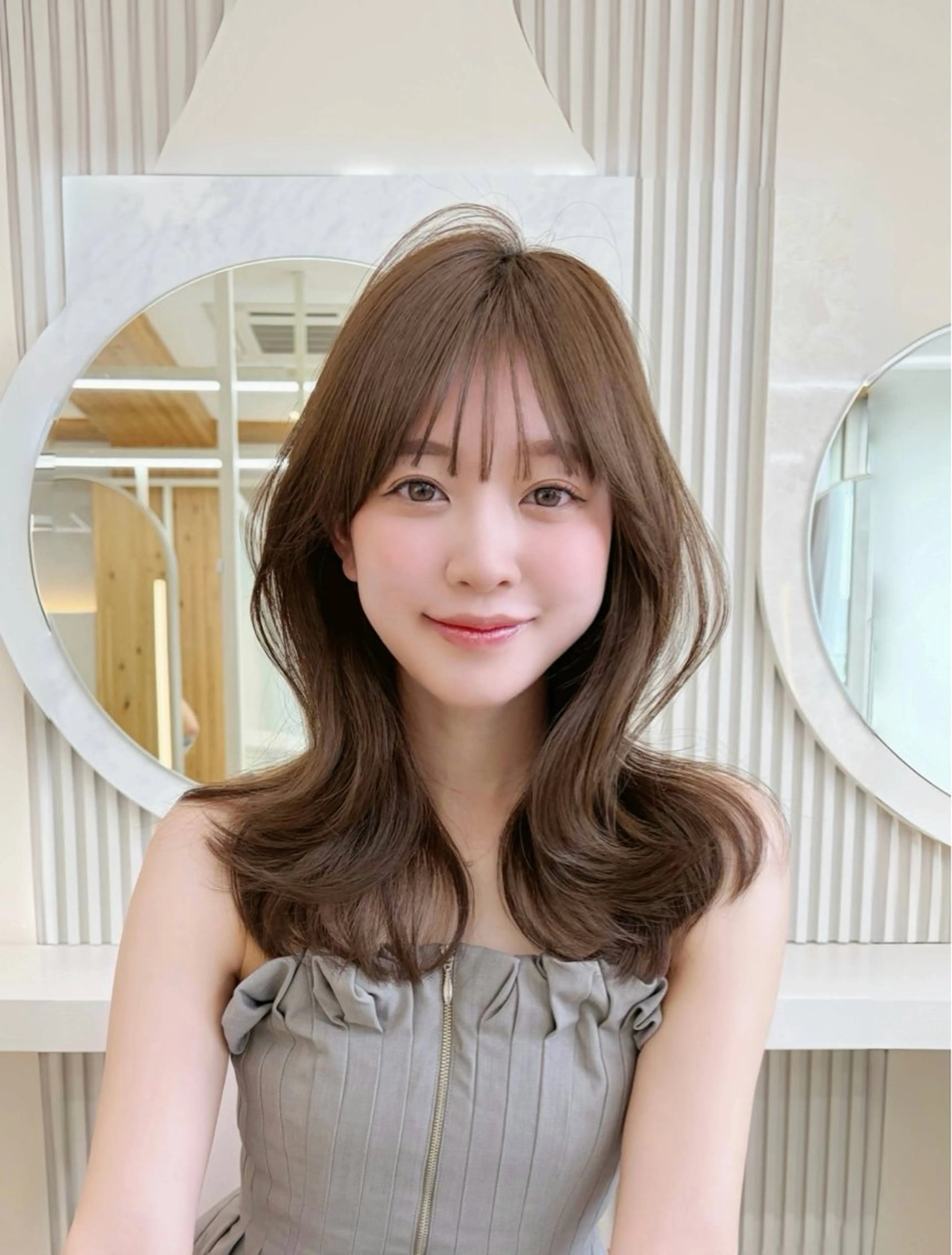 セミロング カット トリートメント oto🤍×美髪× ゆるふわレイヤーのヘアスタイル