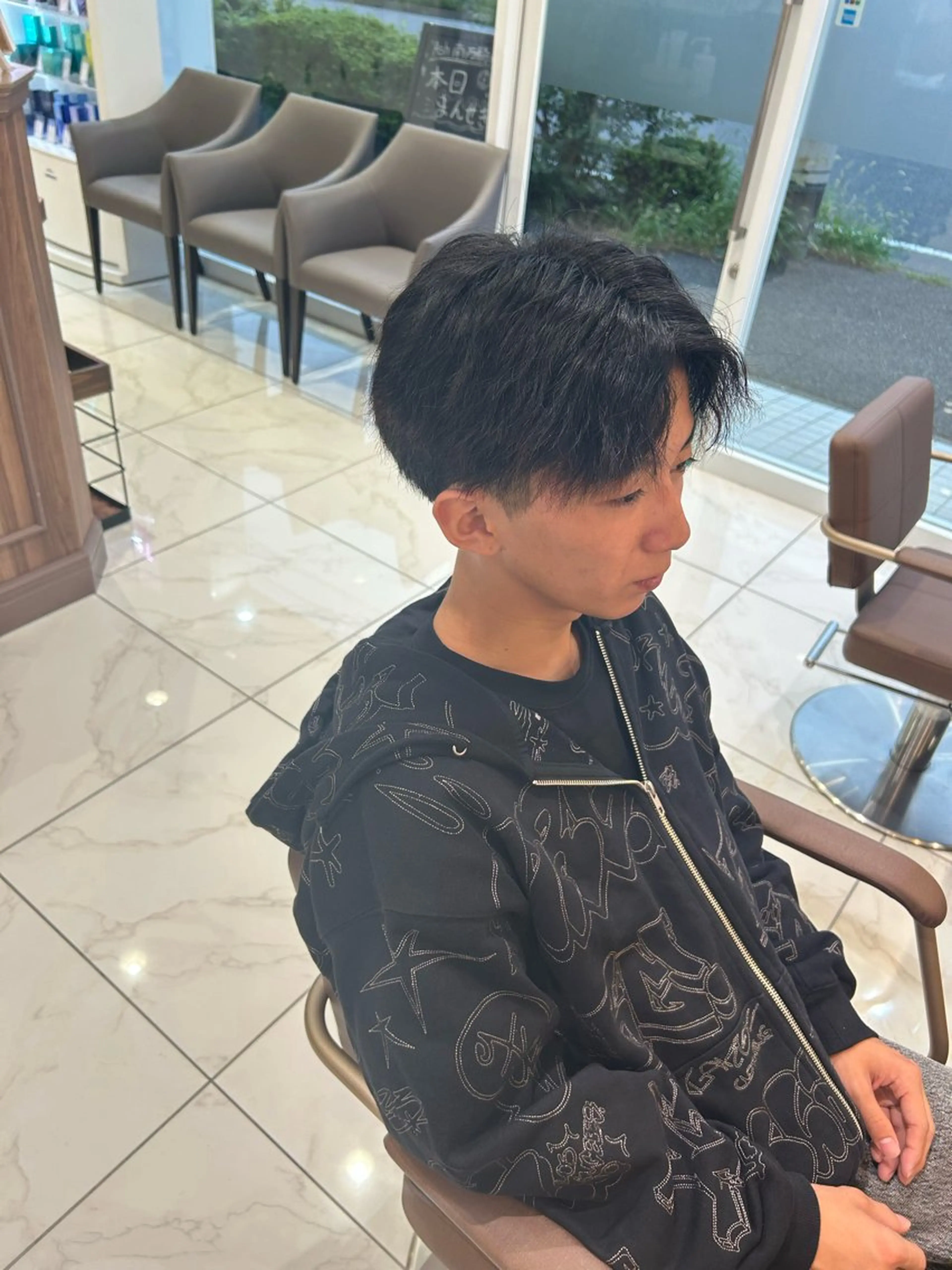 メンズ センターパート マッシュ 刈り上げ 🫧モデル募集🫧 🌎Rino🔚のヘアスタイル