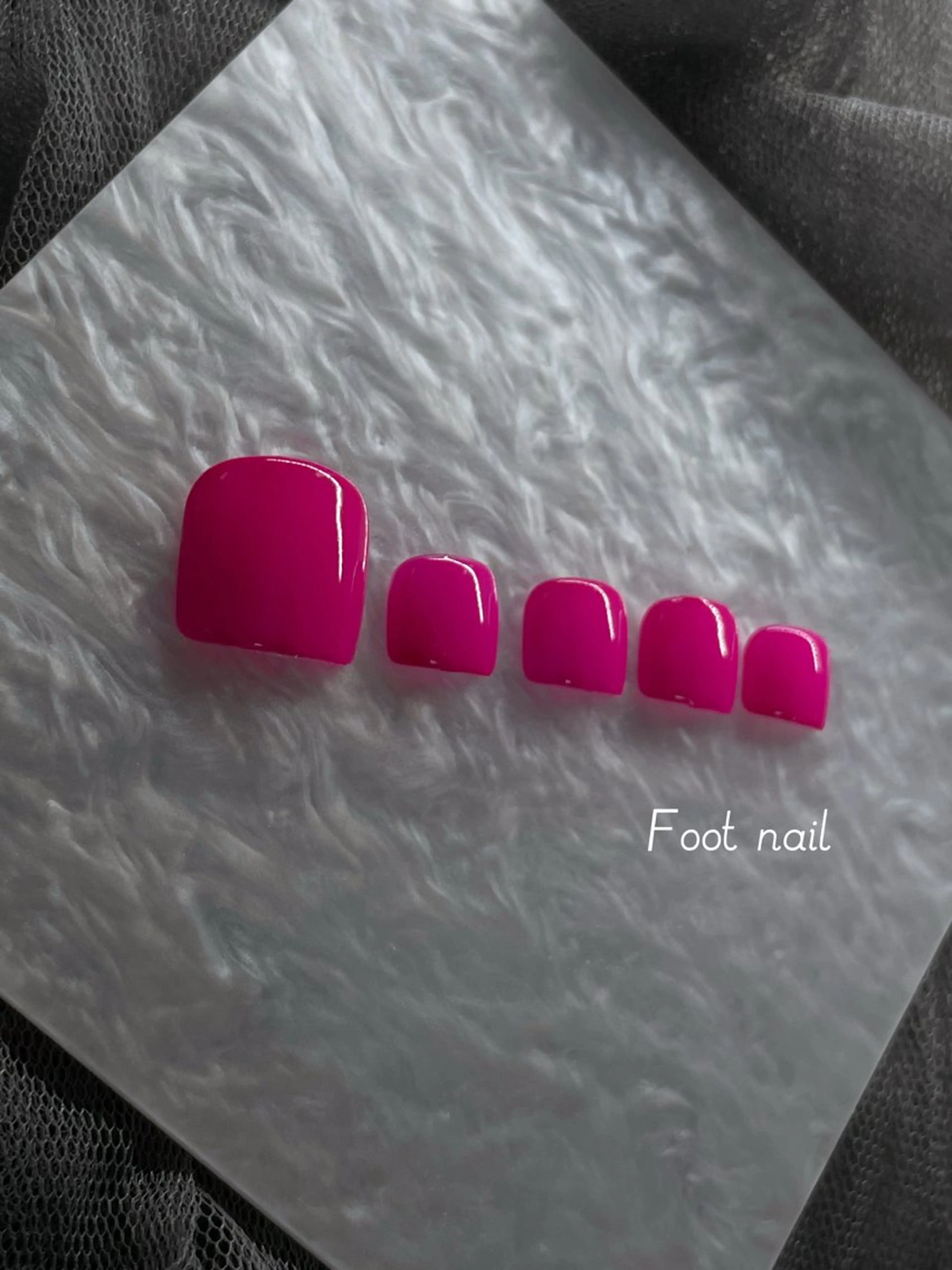 【期間限定*特別価格💅】フットネイルワンカラー/オフなしの写真