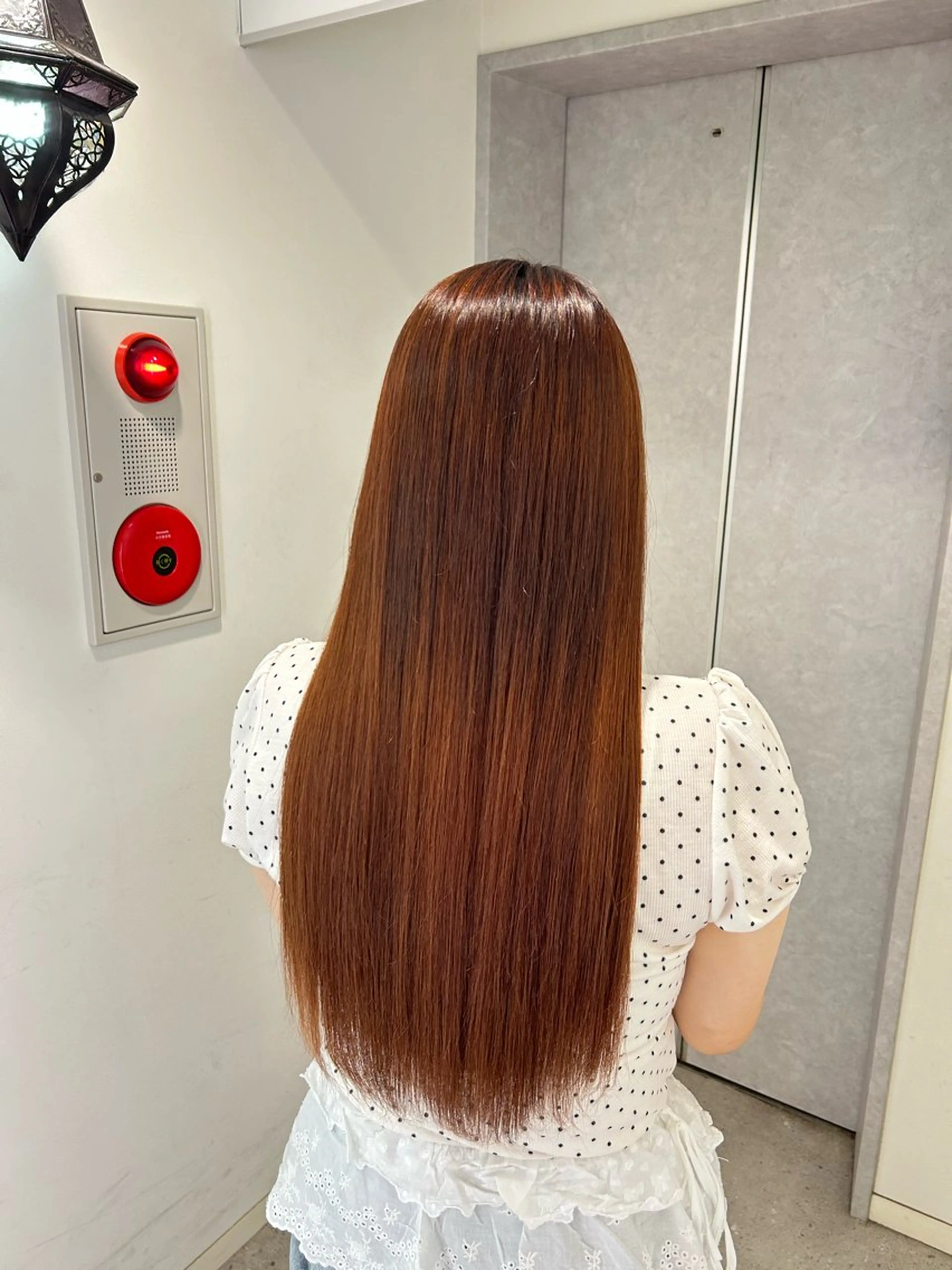 ロング 縮毛矯正 sena 𝜗𝜚のヘアスタイル