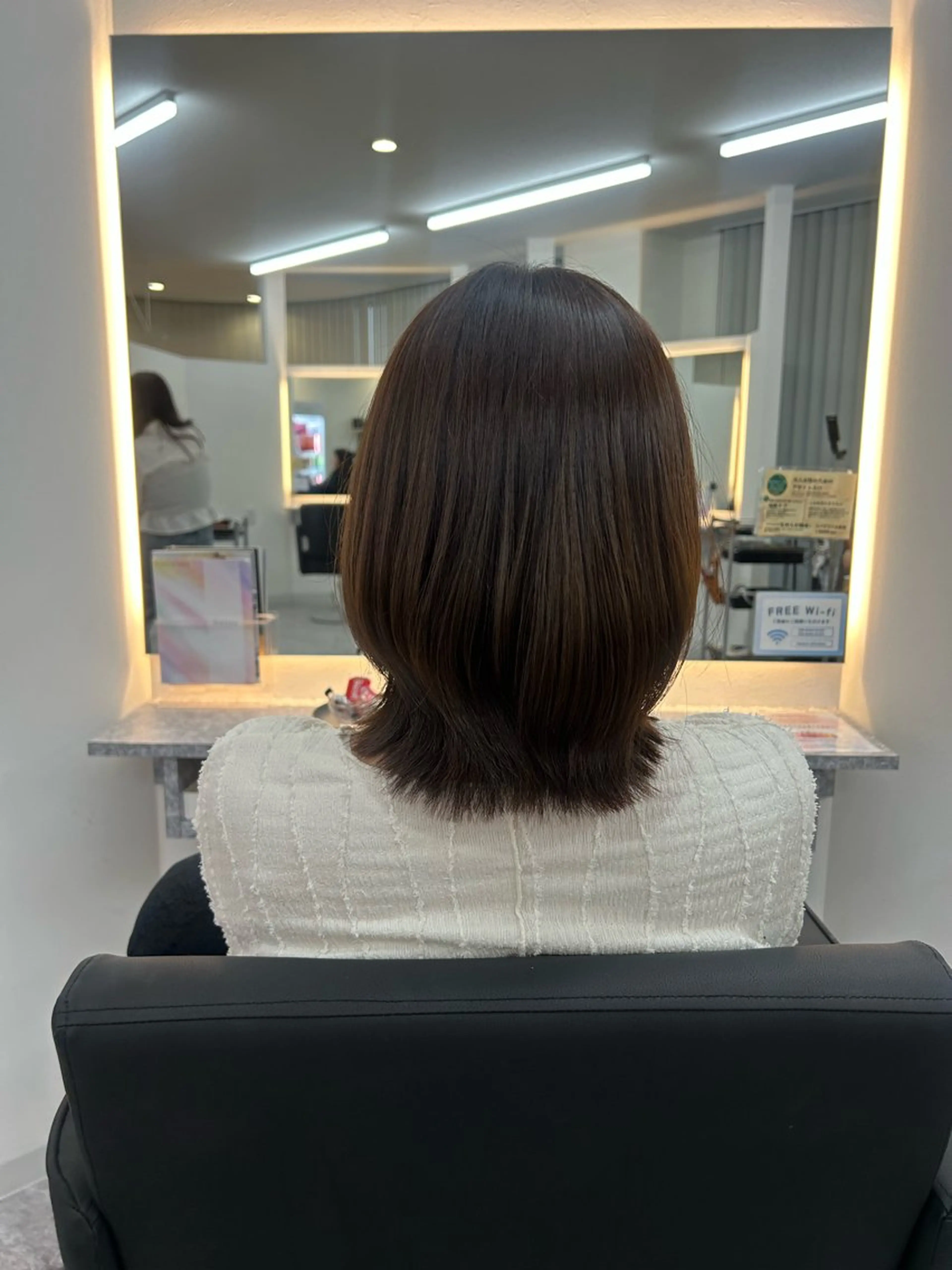 ミディアム カット ヘアカラー 佐藤里菜🎀 /モデル募集してますのヘアスタイル