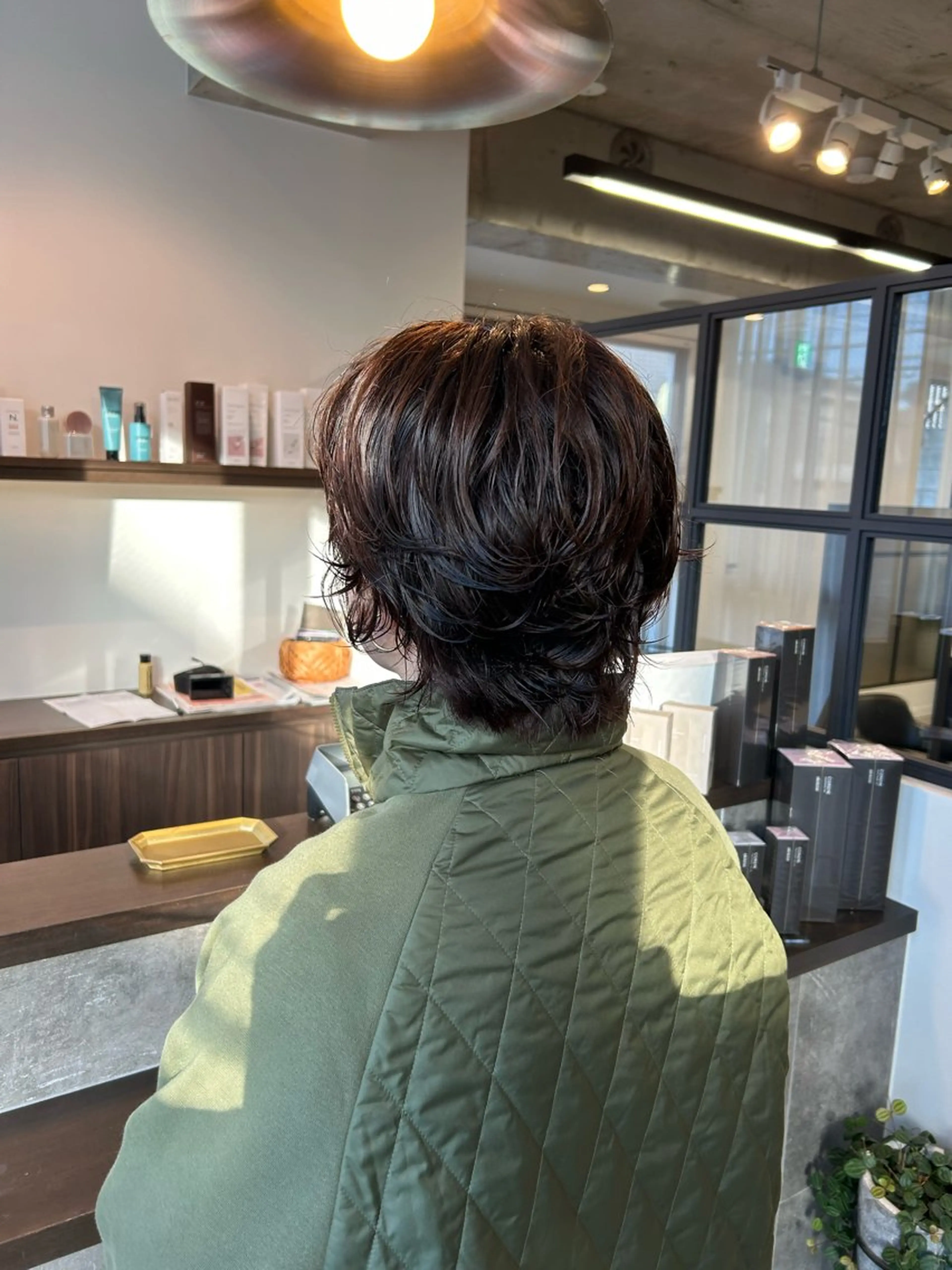 ショート パーマ ショートヘア ウルフカット 髪質改善/縮毛矯正/ 透明感カラーYUMAのヘアスタイル