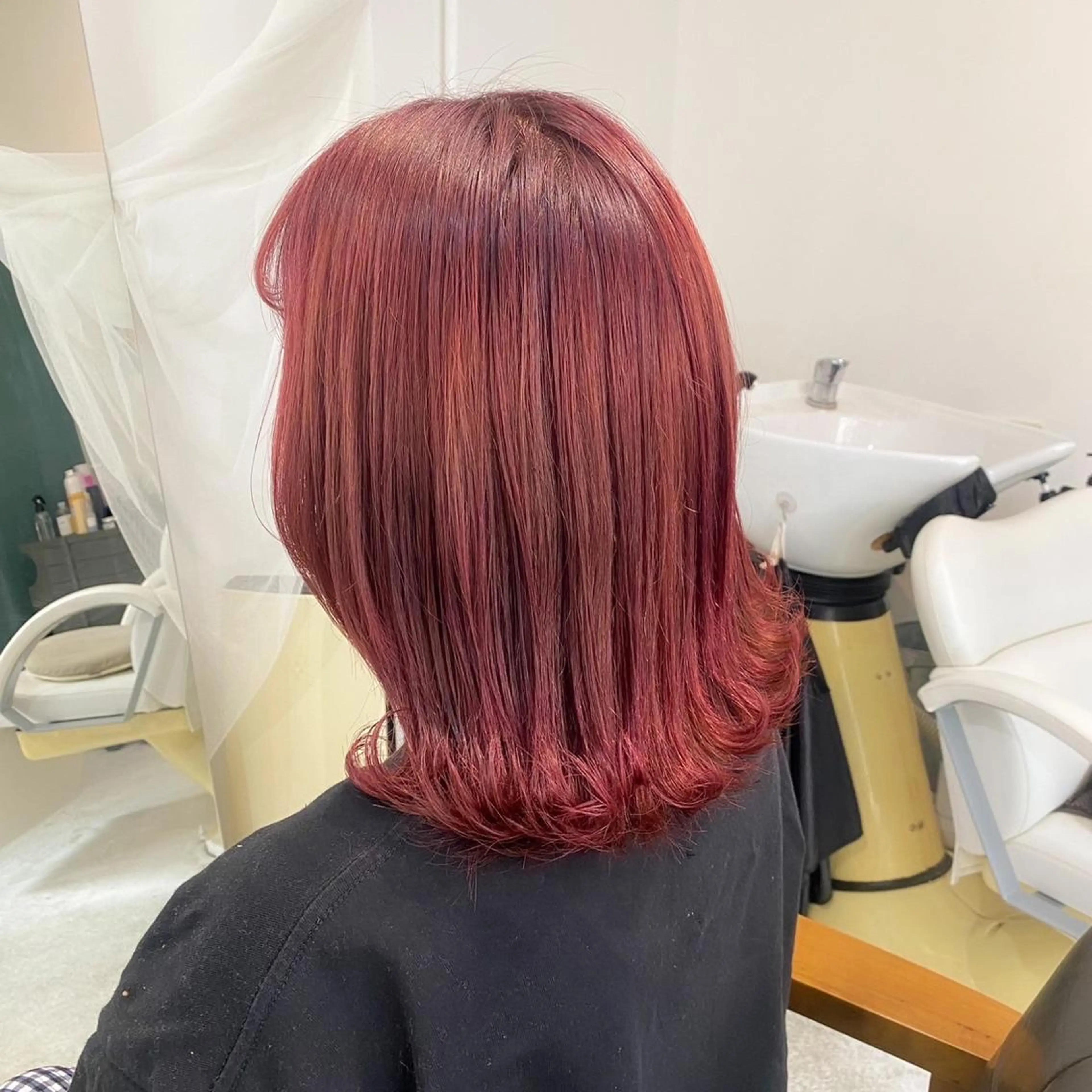 ミディアム カラー カシス ピンクカラー Fuu.by lupine所属・3日空きあり 🌟misatoのヘアスタイル