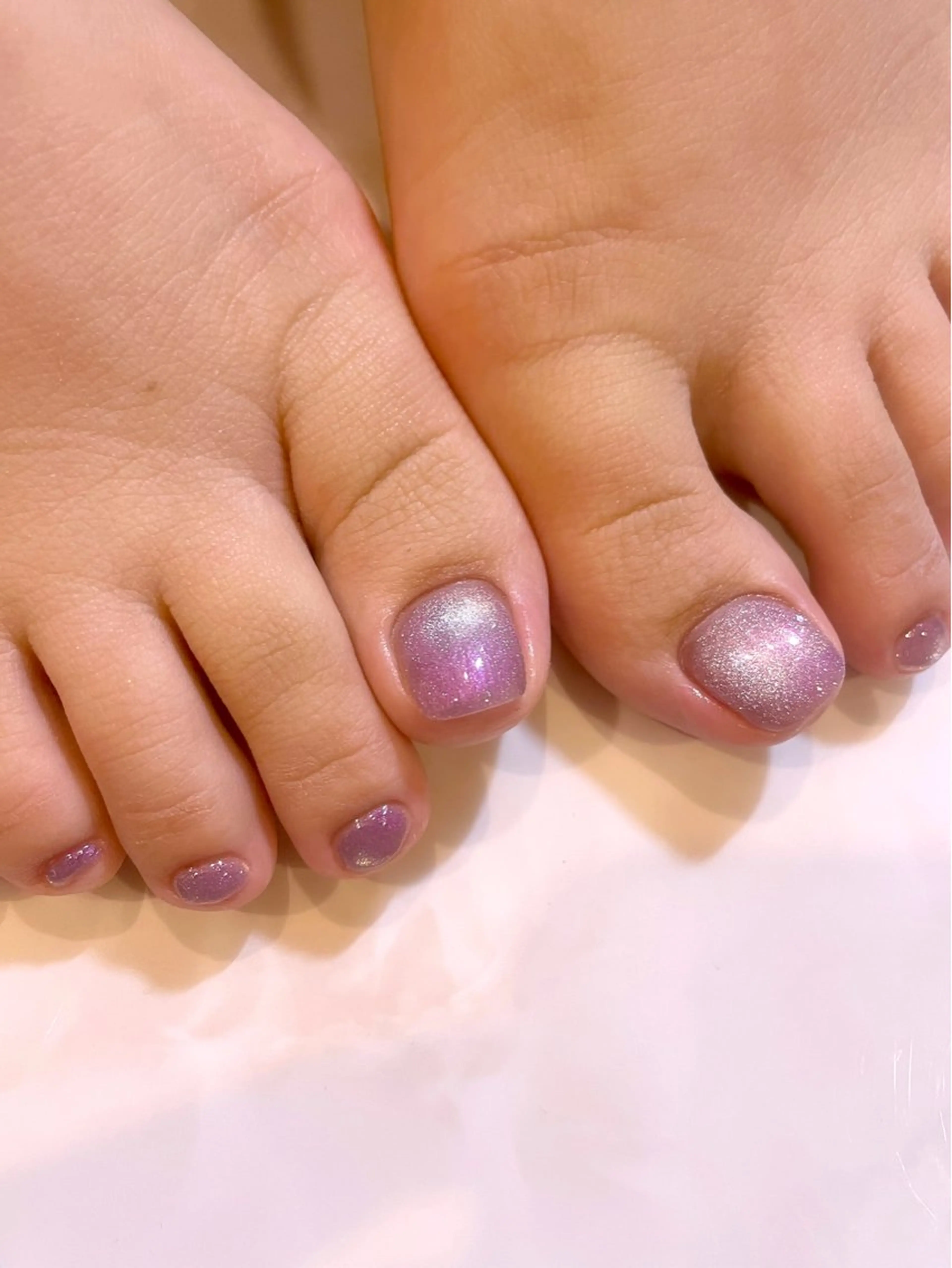 ネイル フットネイル マグネットネイル マグネットワンカラー ワンカラーネイル ピンク PRIMO<マツパ> 原宿/明治神宮前のマツエク・マツパデザイン