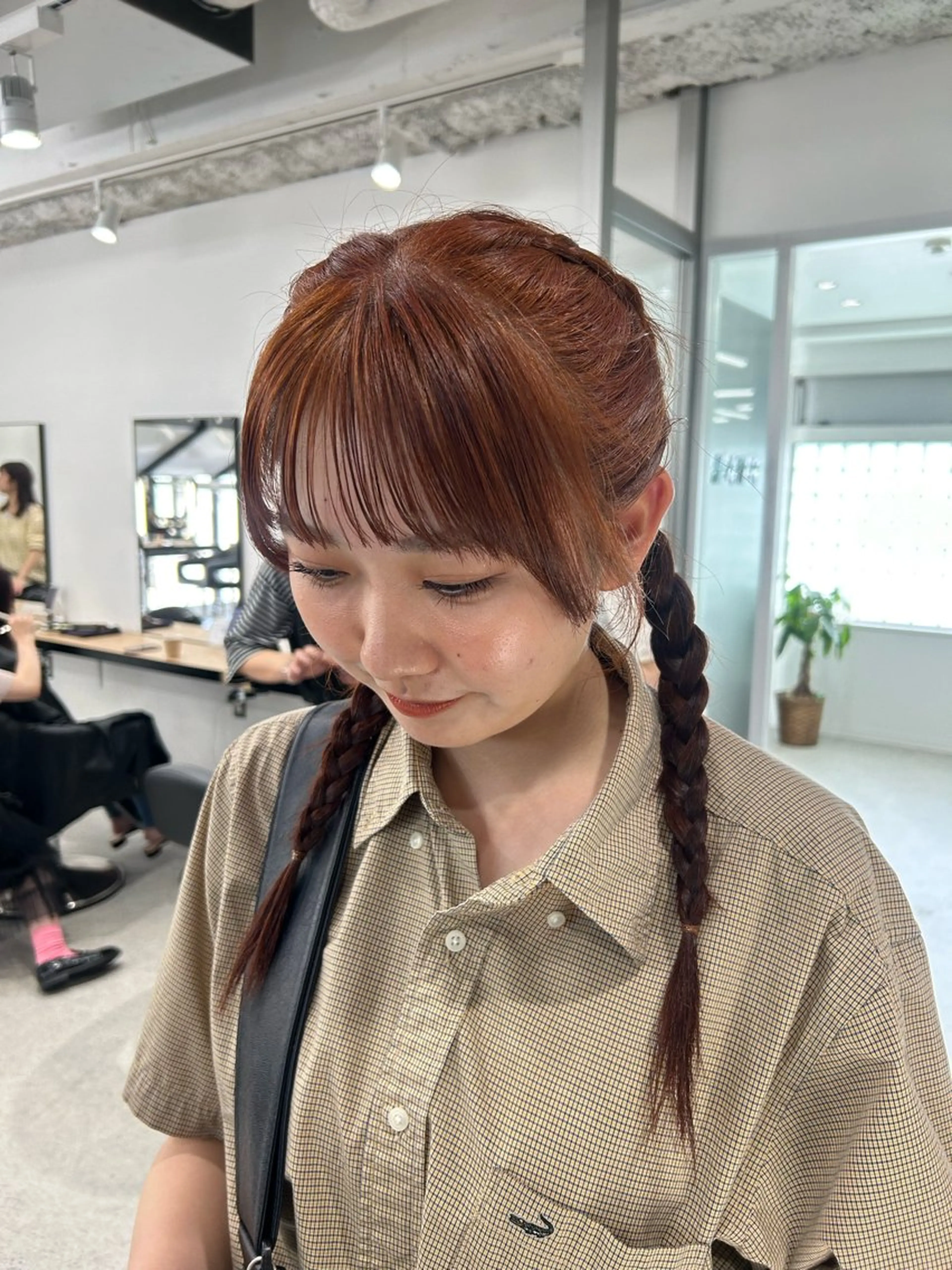 ロング カラー 愛結 暖色カラー🎀🩰のヘアスタイル