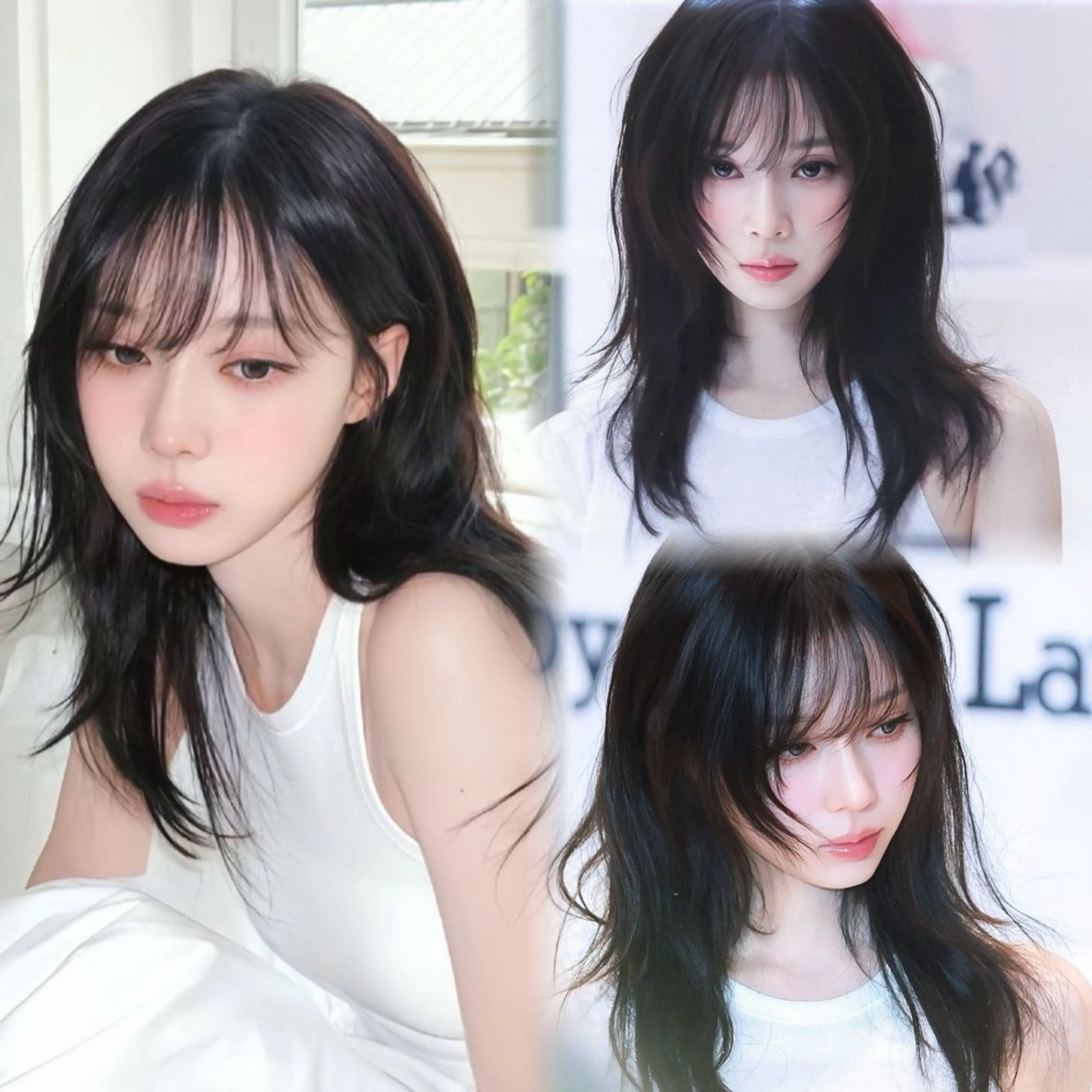 セミロング ナナ♡レイヤーカット ♡似合わせカラーのヘアスタイル