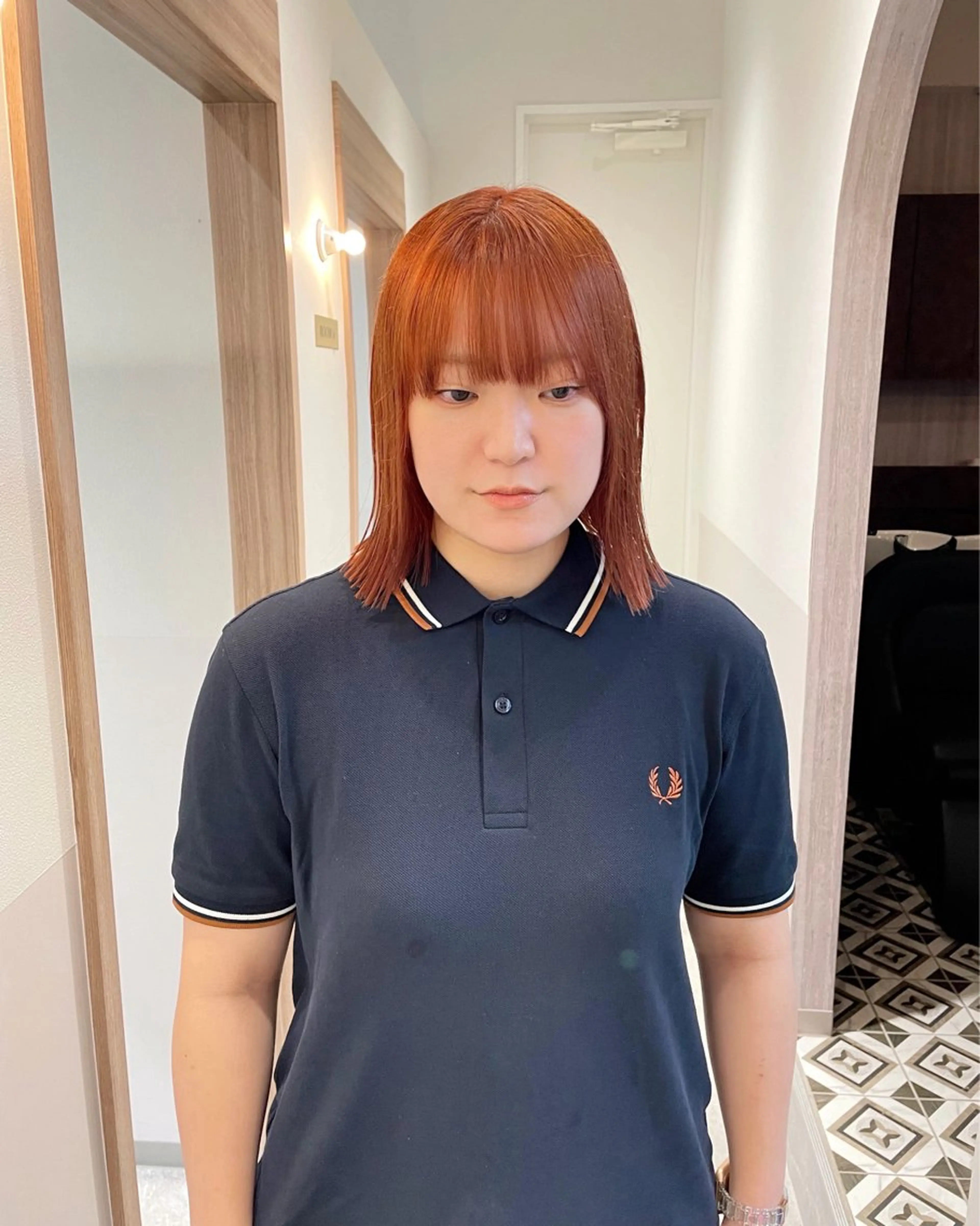 ショート カラー 田中大星 /ボブ 縮毛矯正のヘアスタイル