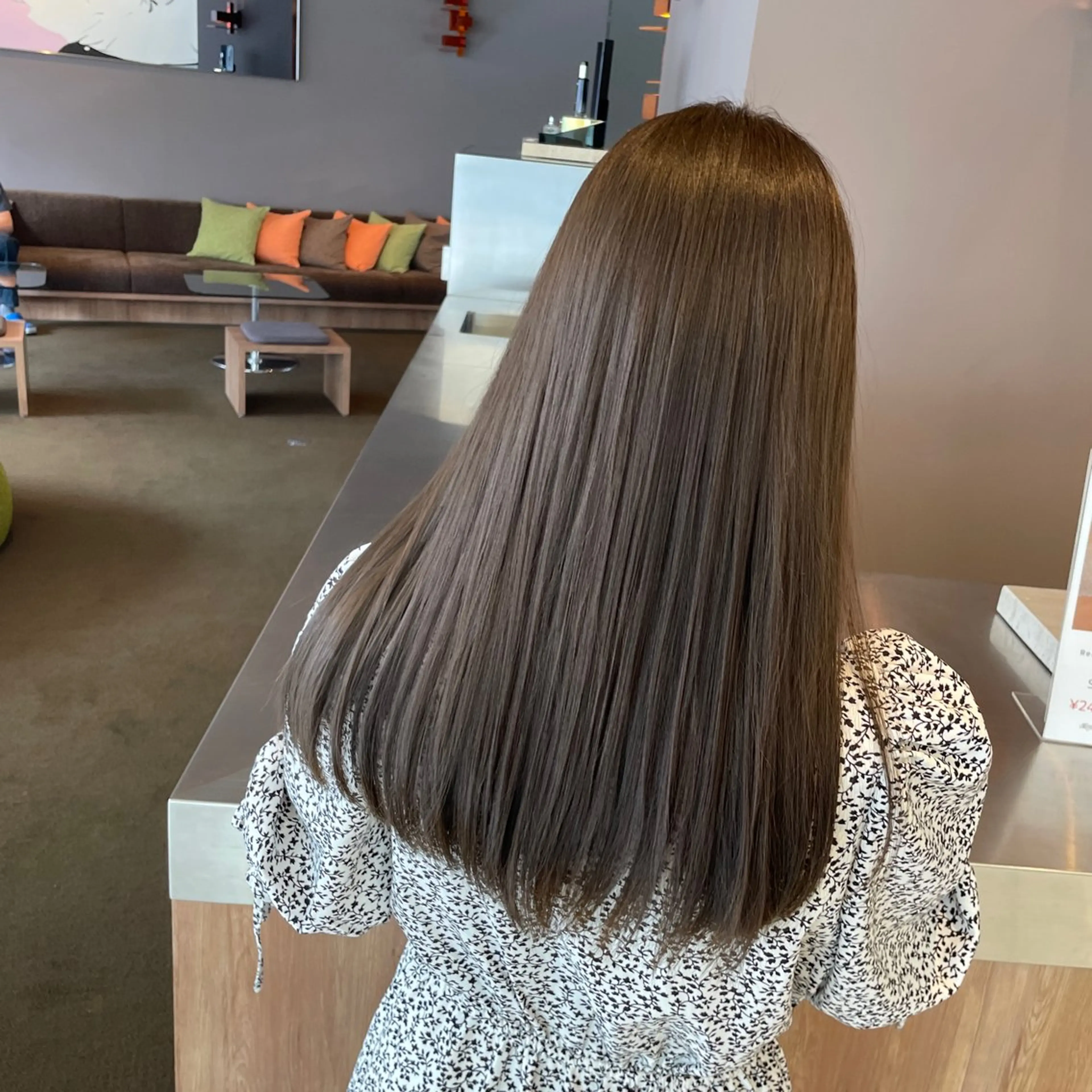 ロング カラー カット 縮毛矯正 髪質改善🫧イチカワ アリサ🫧のヘアスタイル