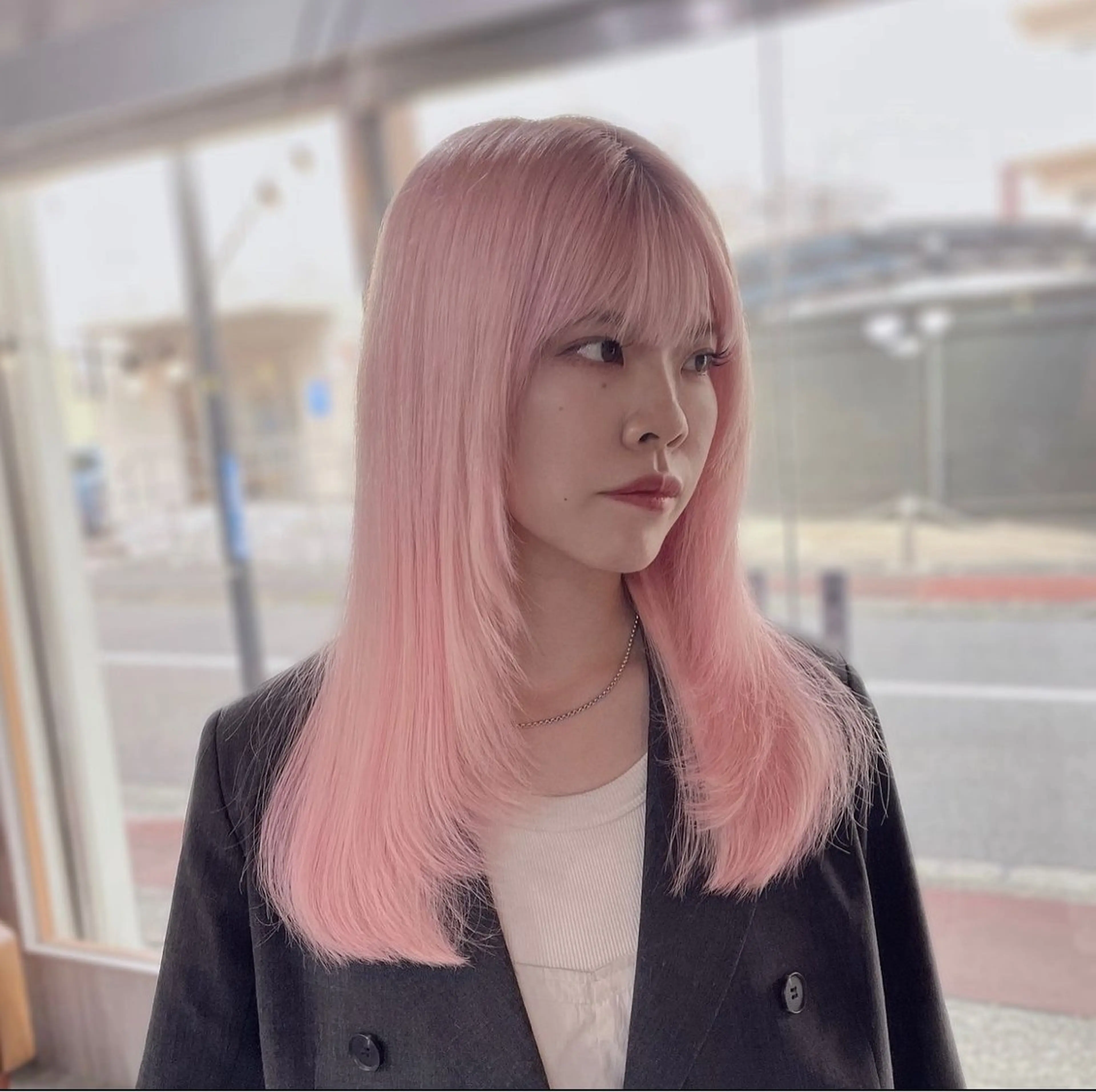 ロング カラー シールエクステ ブリーチ ダブルカラー ハイトーンカラー ブリーチなしカラー ヘアカラー トリートメント MIRAC所属・Ryoichi⛓️ 韓国ヘア/ハイトーンのヘアスタイル