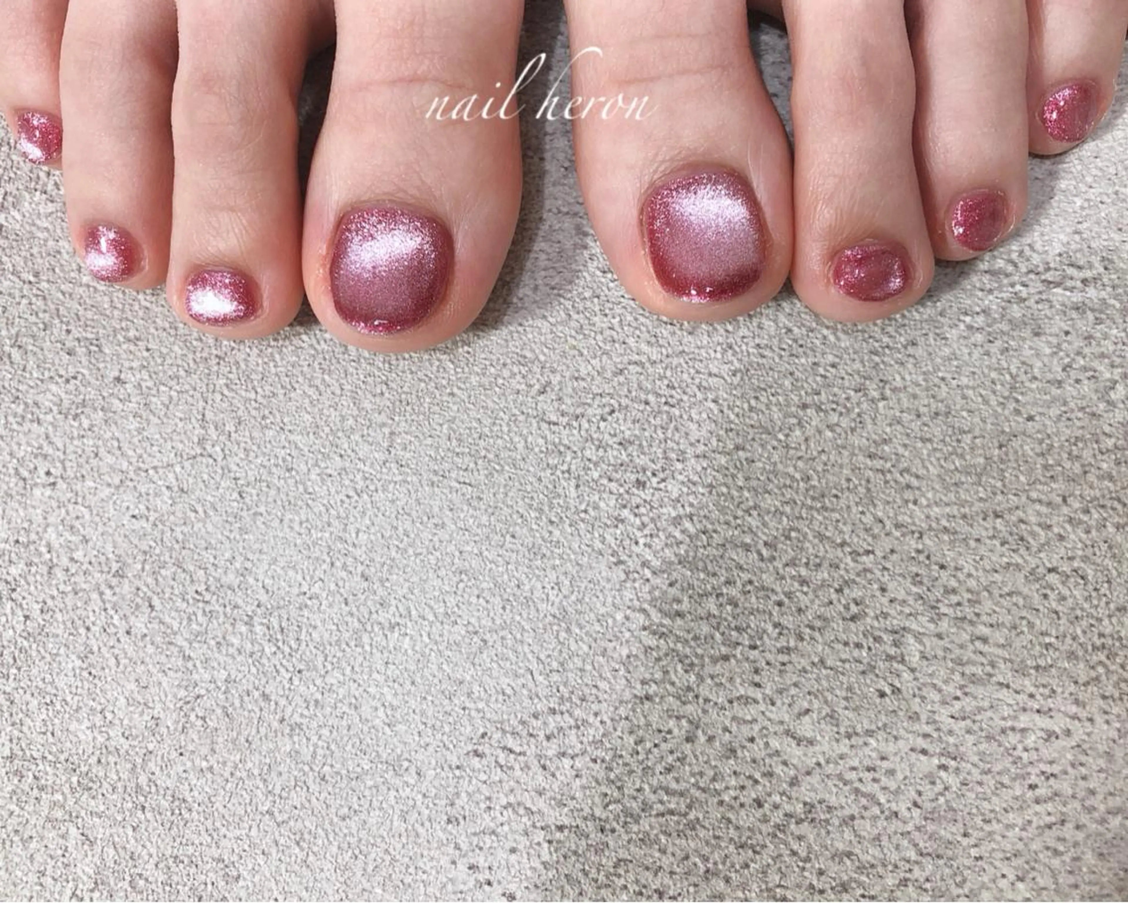 ネイル マグネットネイル フットネイル saki_ nail heronのネイルデザイン