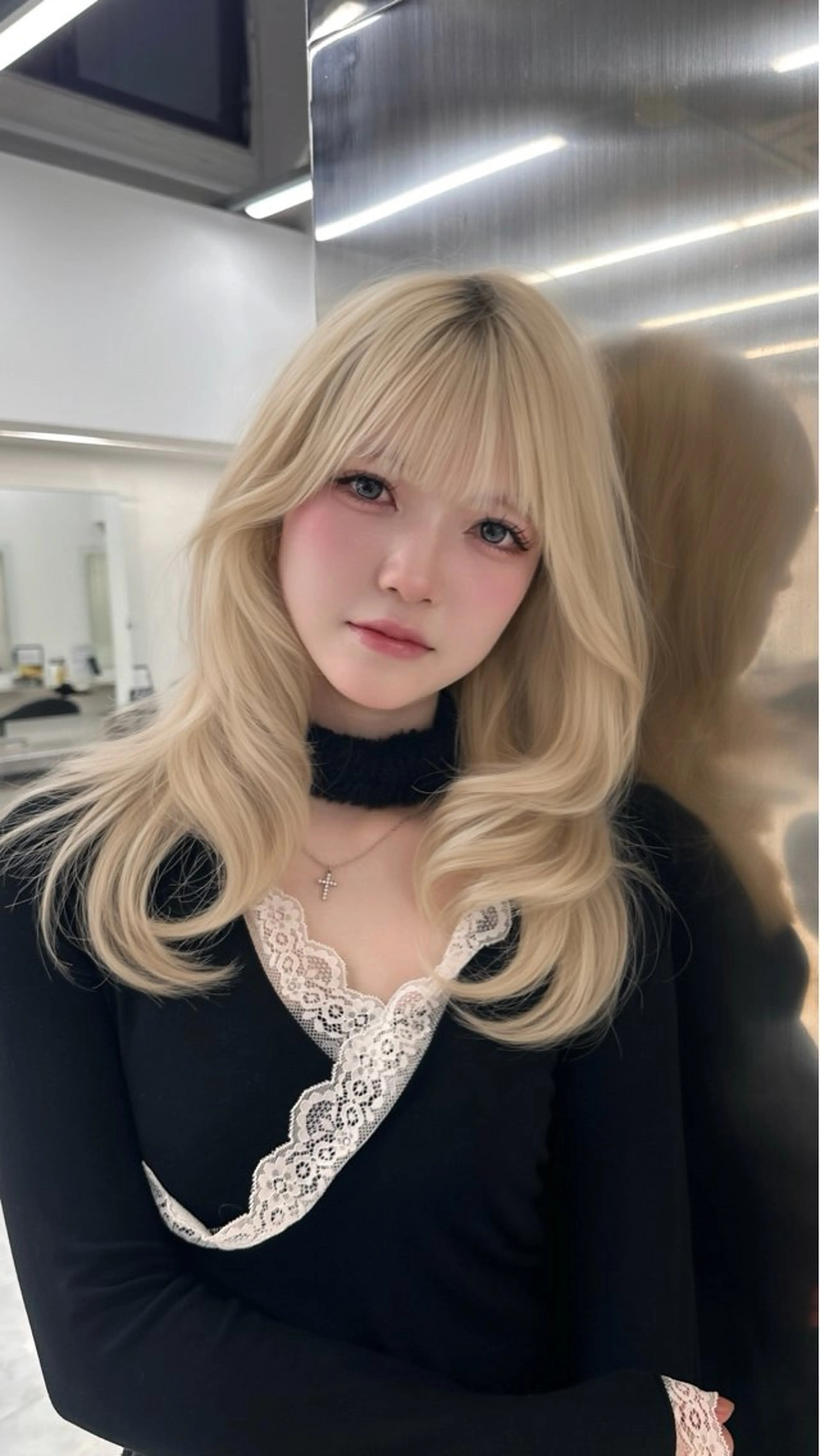 ロング カラー カット 上品モテヘア🩶 karen🩶のヘアスタイル
