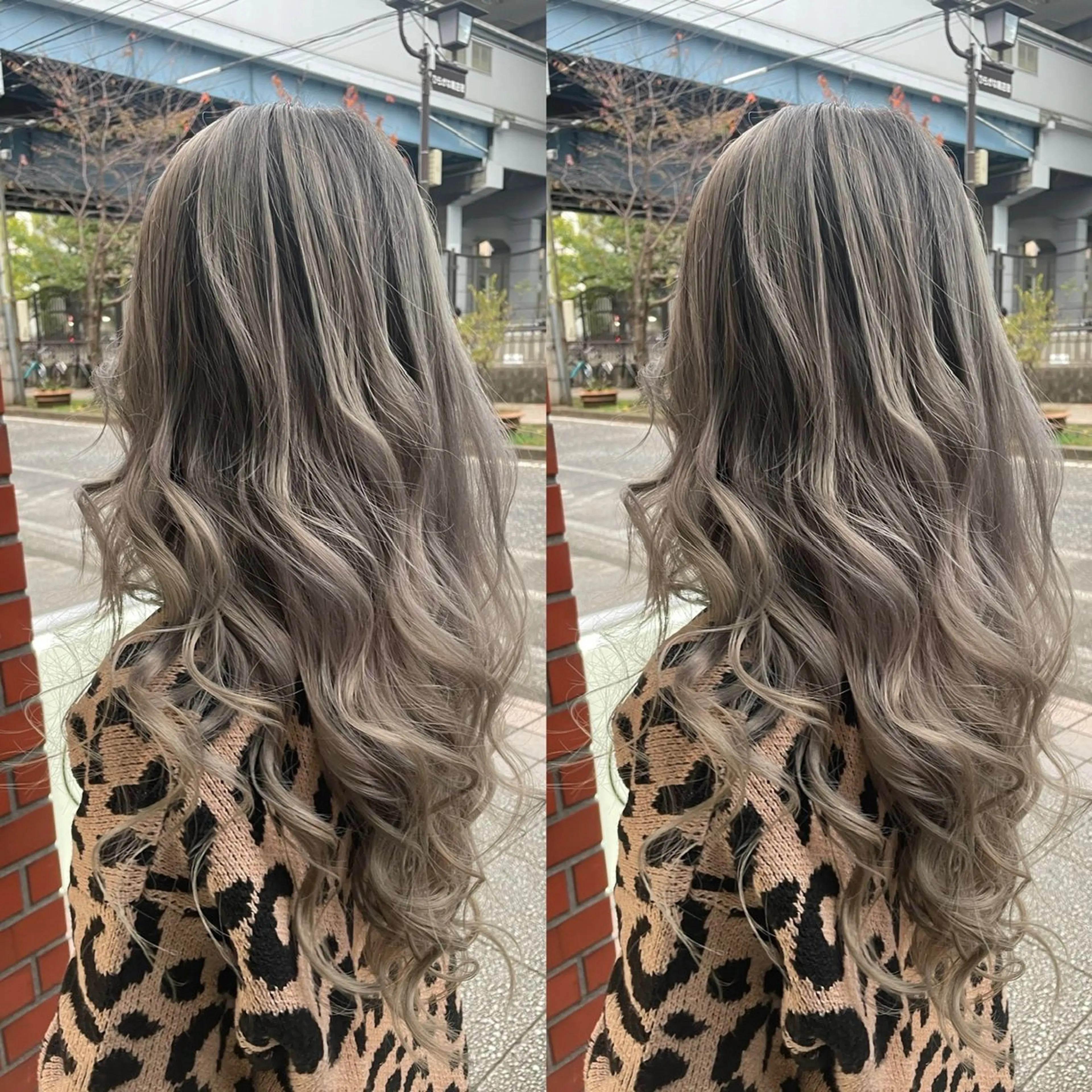 セミロング カラー バレイヤージュ ブリーチ ケアブリーチ ダブルカラー レイヤーカット 👑派手髪/カット 👑ANRYのヘアスタイル