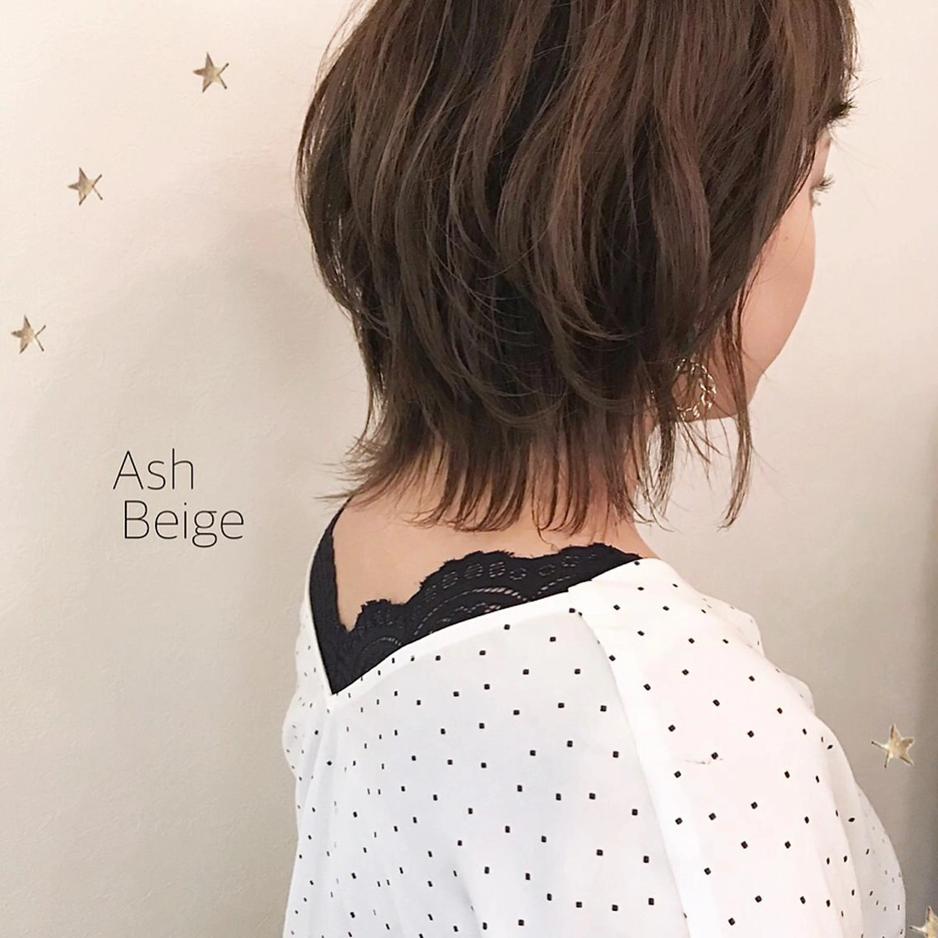 ミディアム カラー 市川 千夏のヘアスタイル