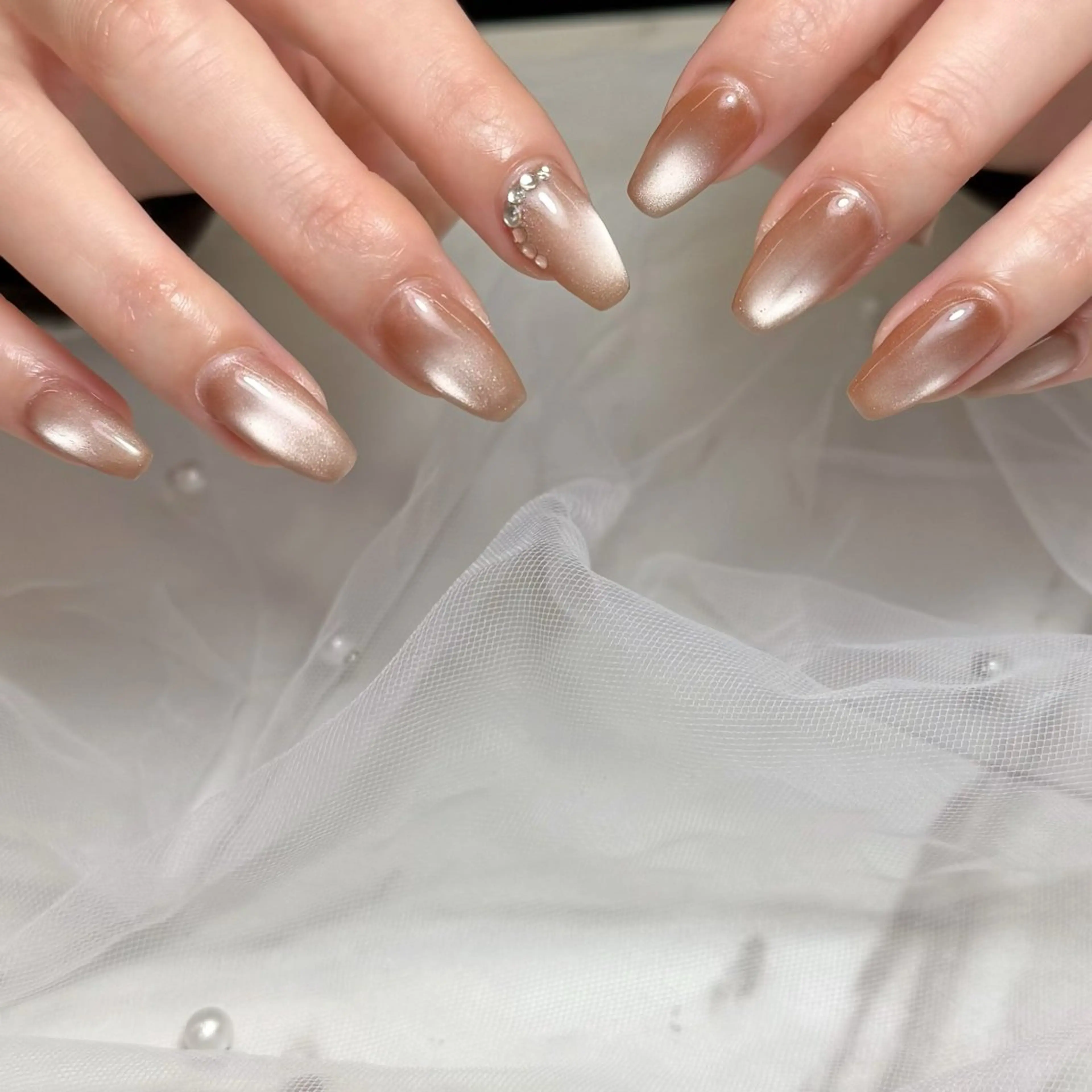 ネイル ハンドネイル mau🩵nail 堺筋本町｜心斎橋のネイルデザイン