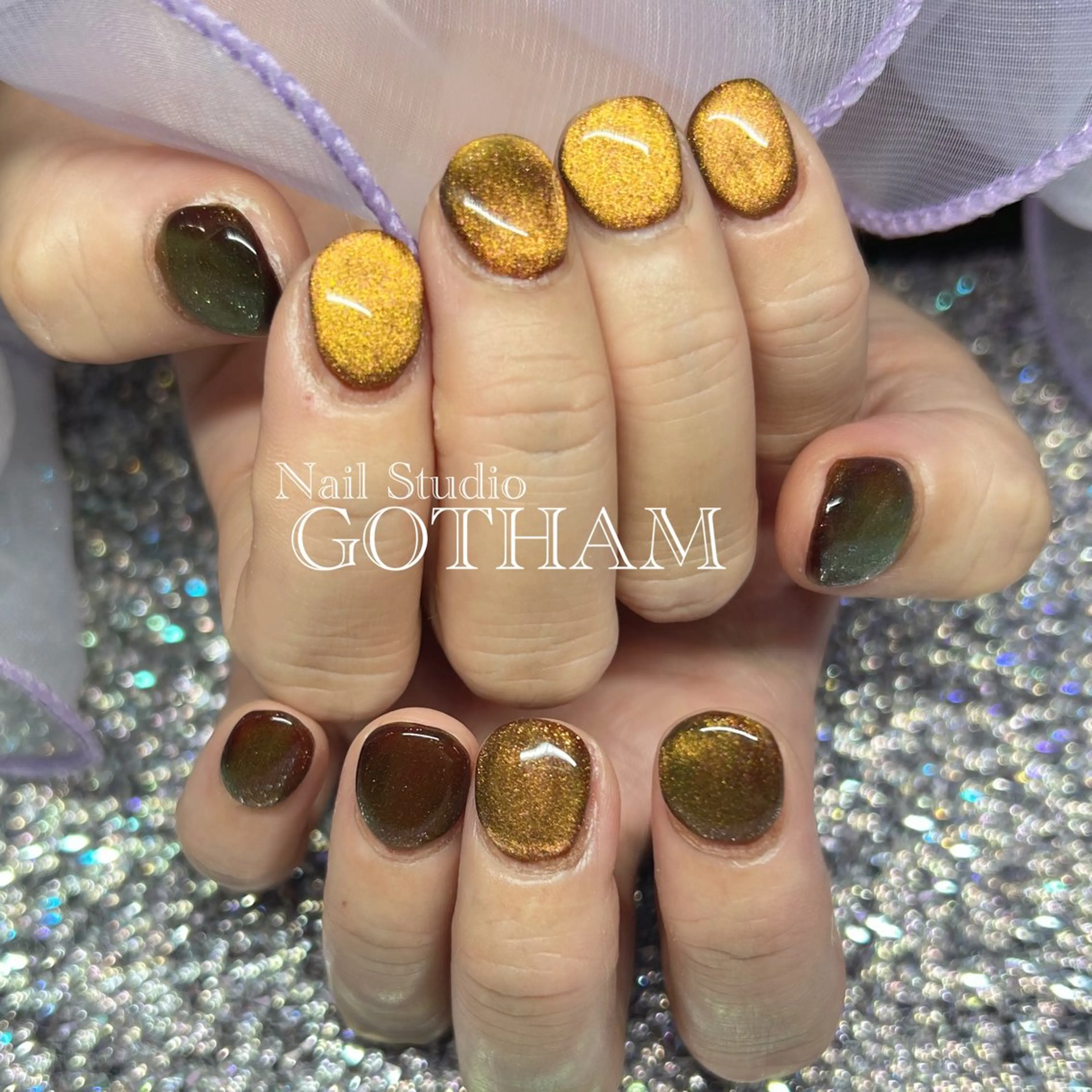 ネイル ハンドネイル 高円寺駅からすぐ🌈 ネイルGOTHAMのネイルデザイン