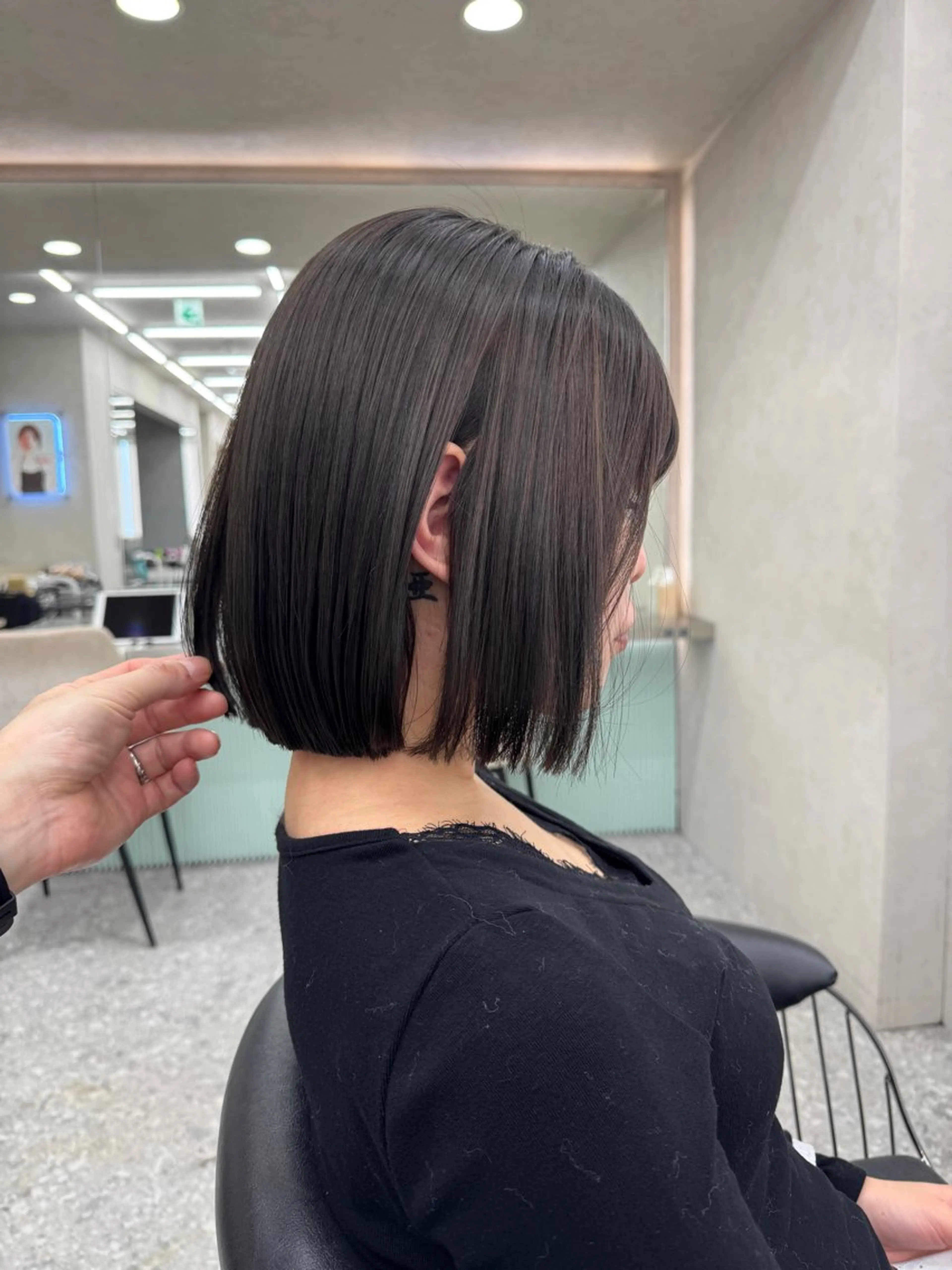 ショート カット ヘアカラー トリートメント 顔周り🇰🇷ロンド レイヤー✨カジワラのヘアスタイル