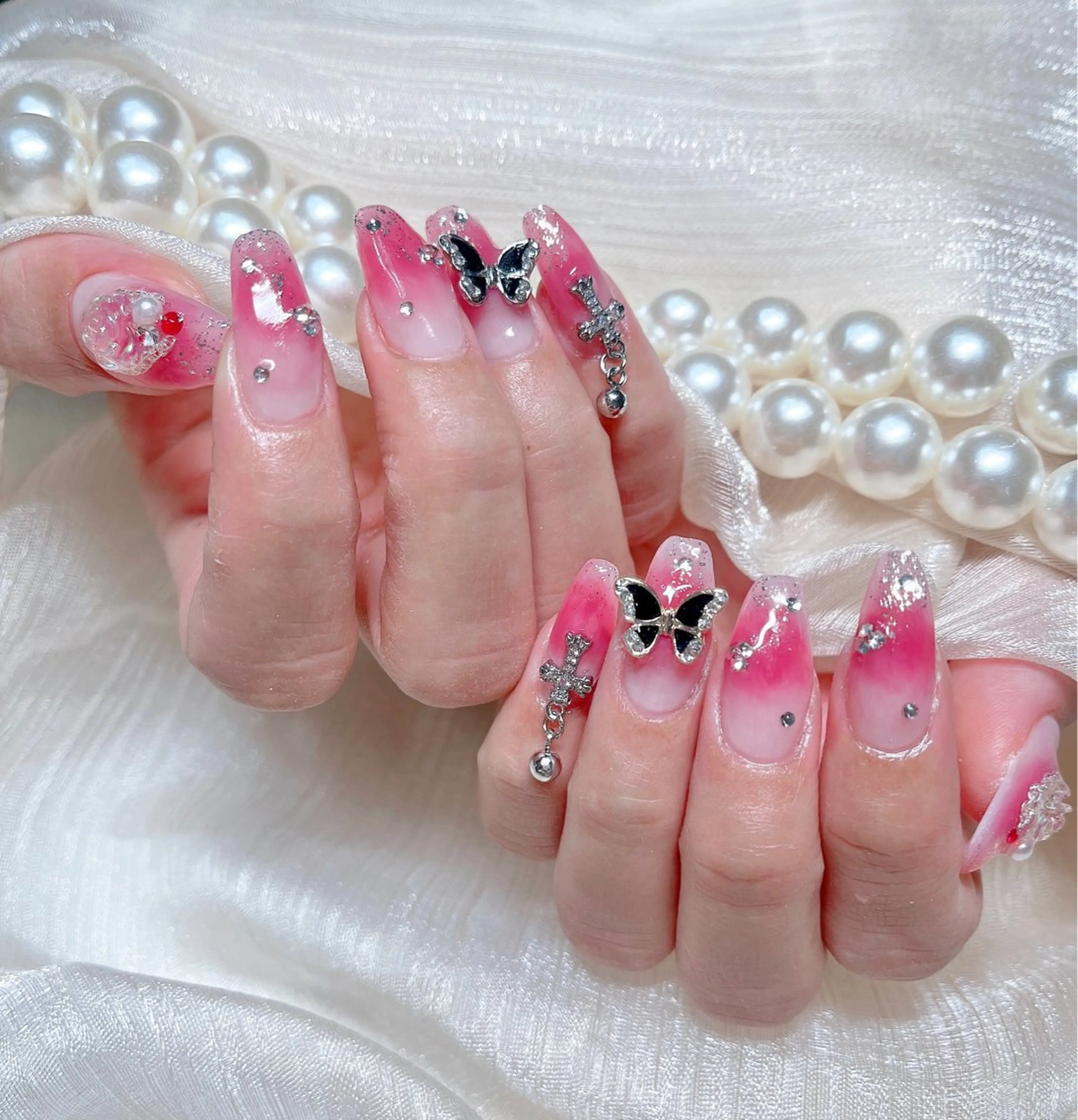 ネイル ハロウィン 持ち込み スカルプネイル ワンホンネイル Melody メロディのネイルデザイン