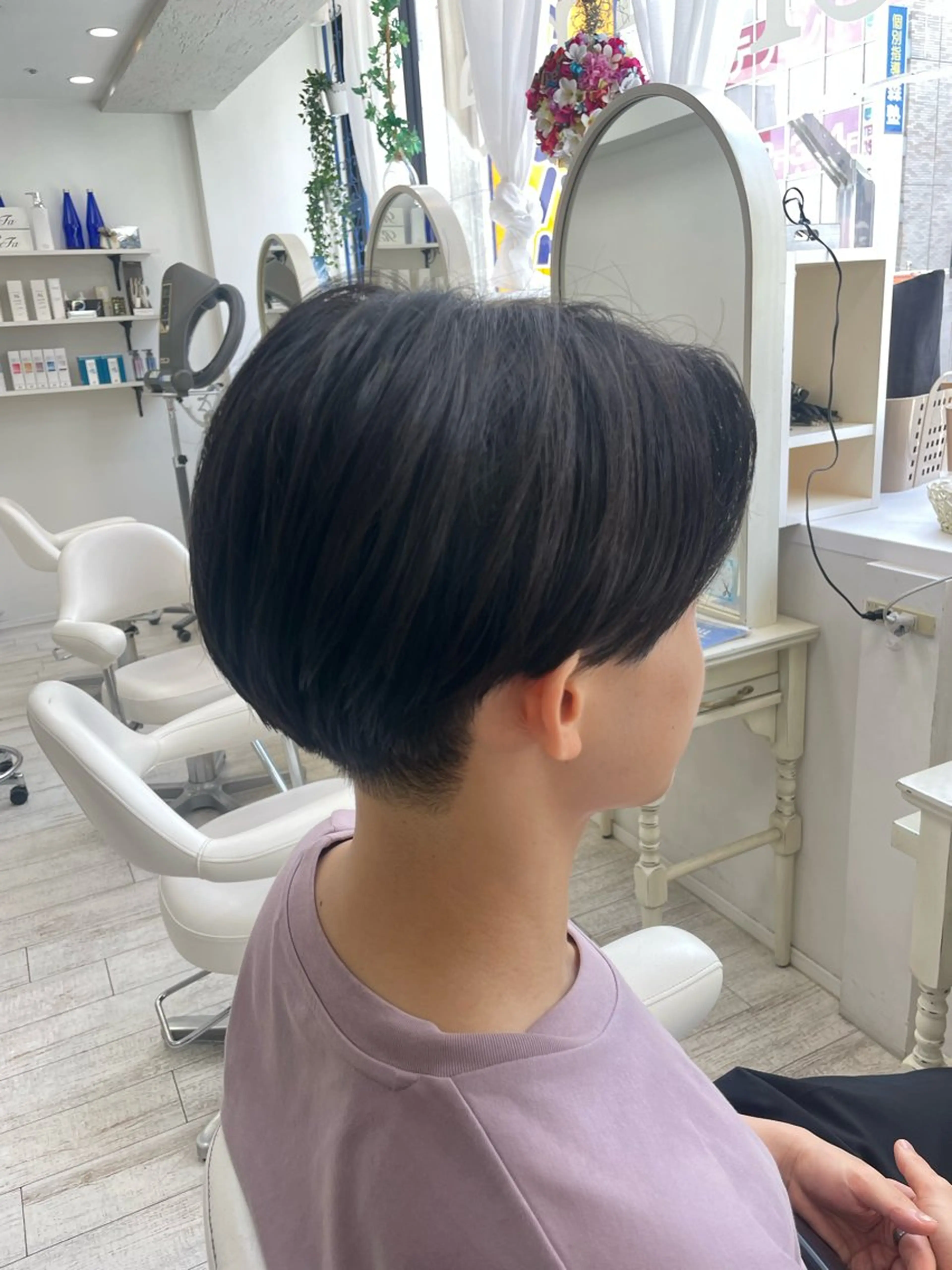 ショート カット 縮毛矯正 新籾 尚哉のヘアスタイル