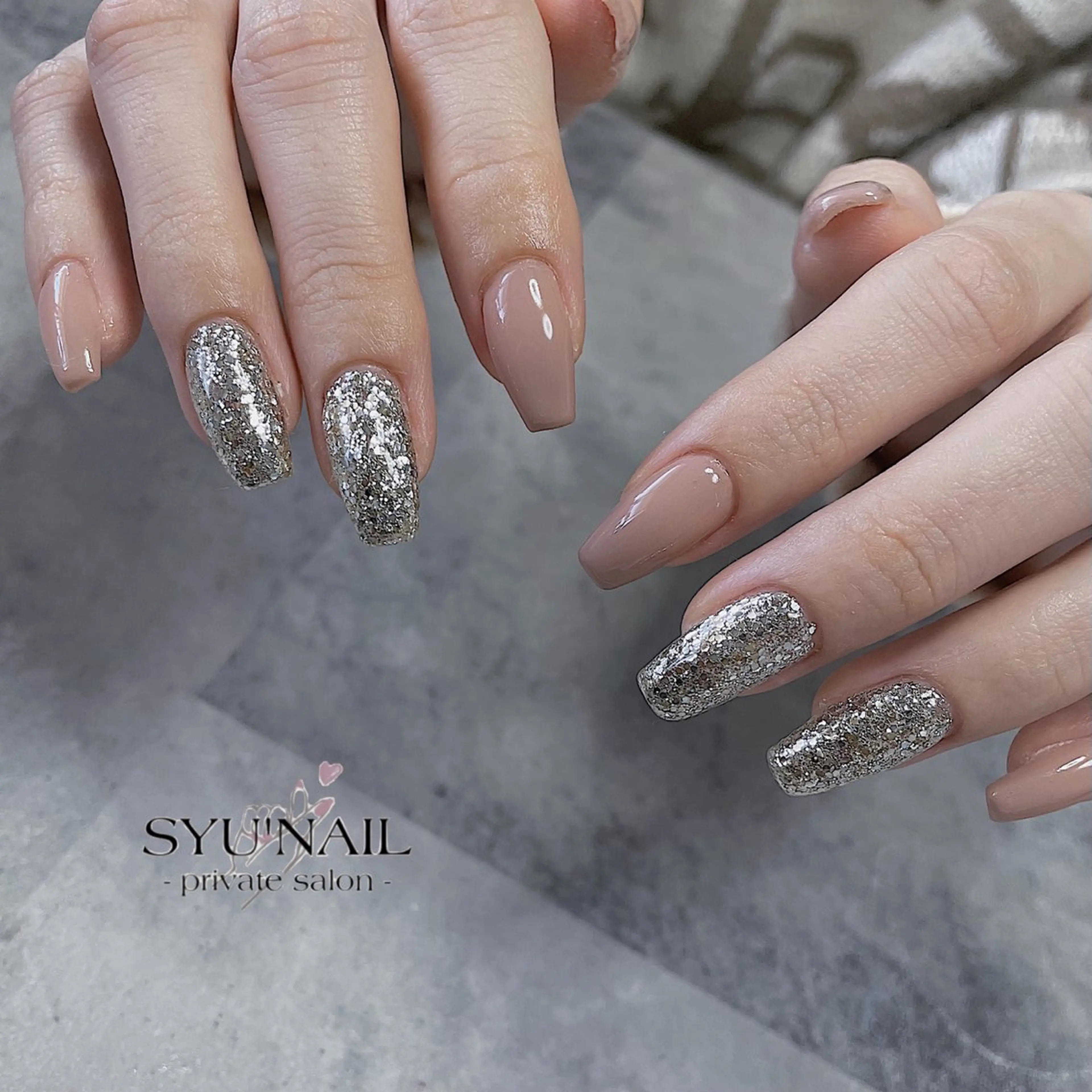 ミディアム ハンドネイル SYU'NAIL /YUKIのネイルデザイン
