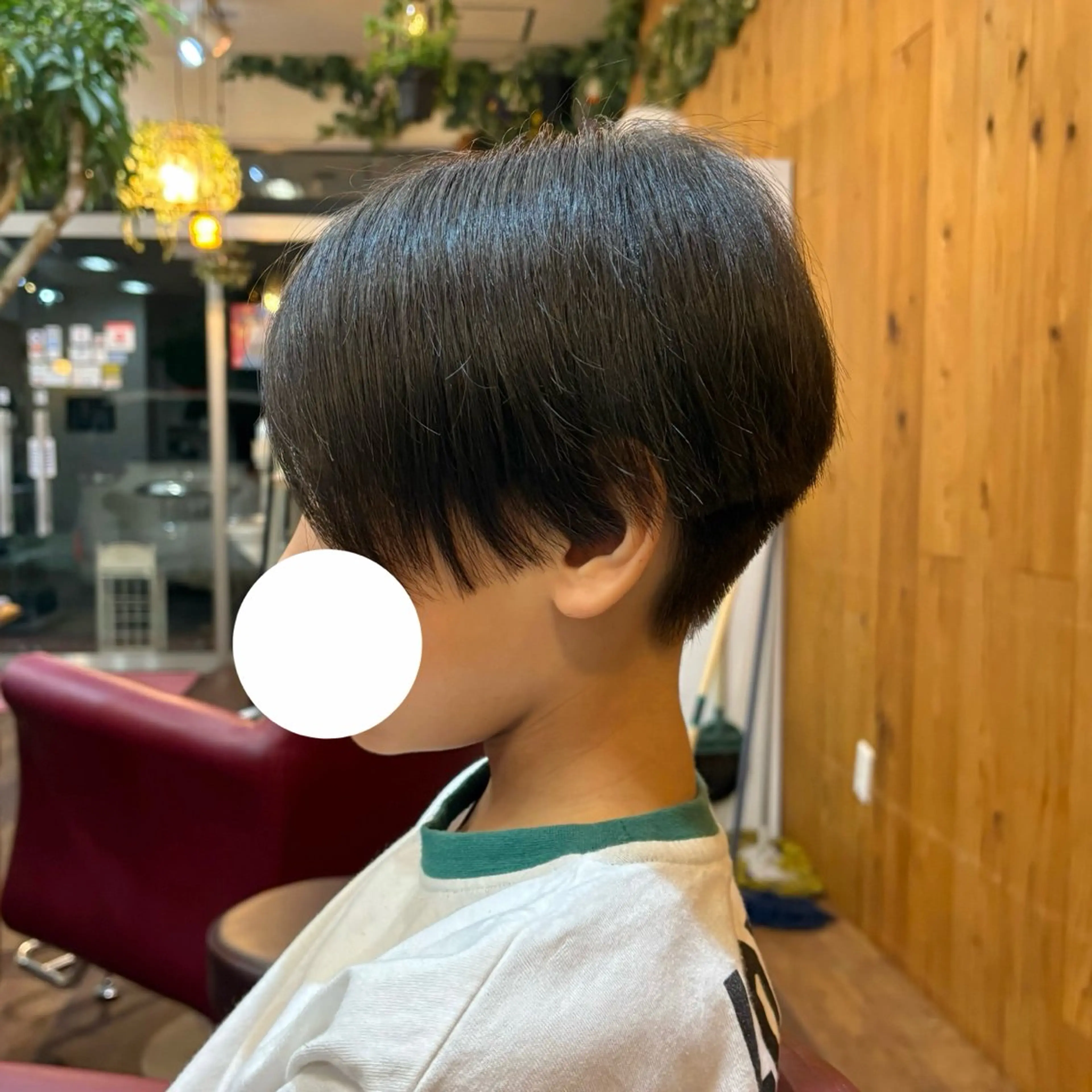 メンズ キッズ センターパート 足立 千咲のヘアスタイル