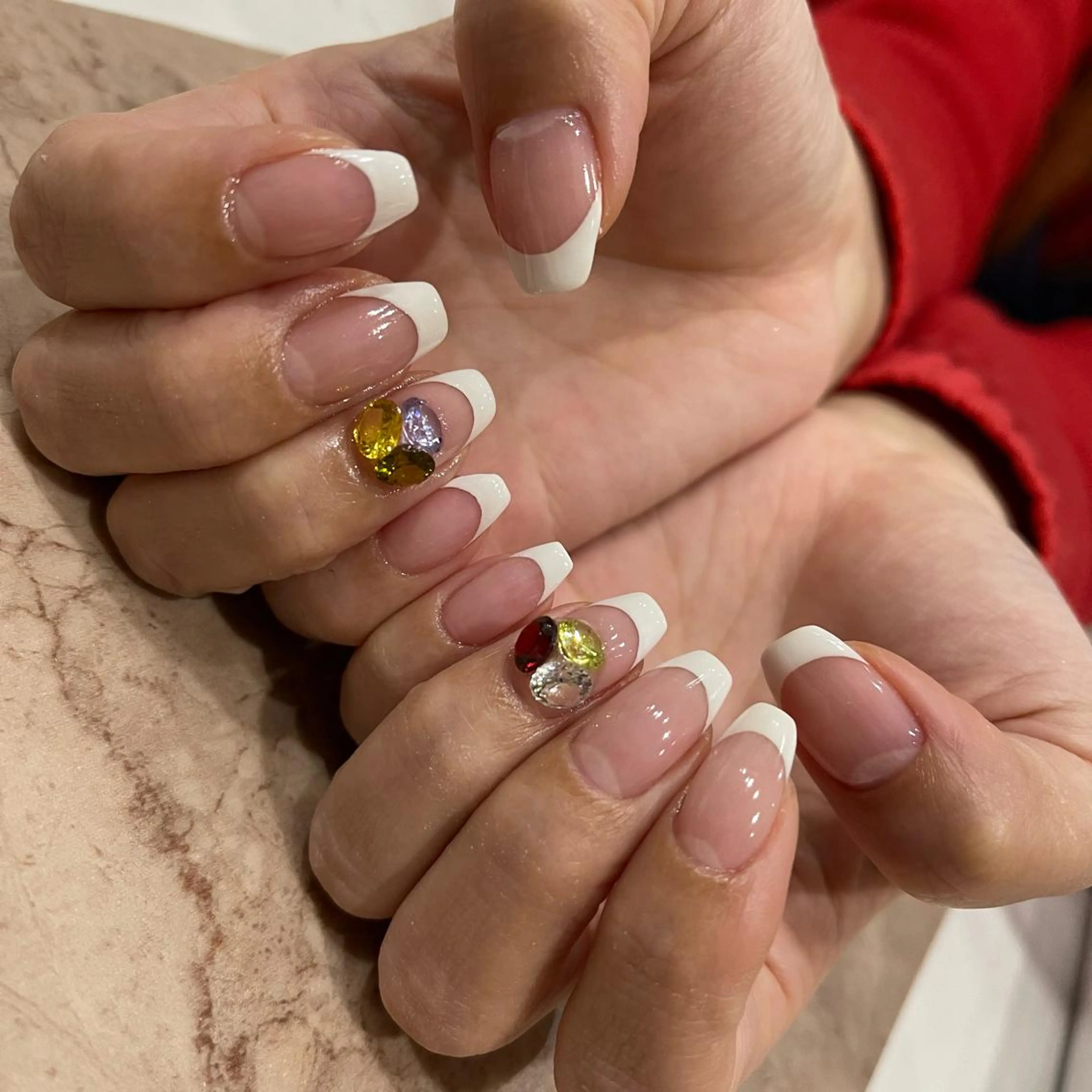 ネイル フレンチネイル Wish Nail 恒川のネイルデザイン