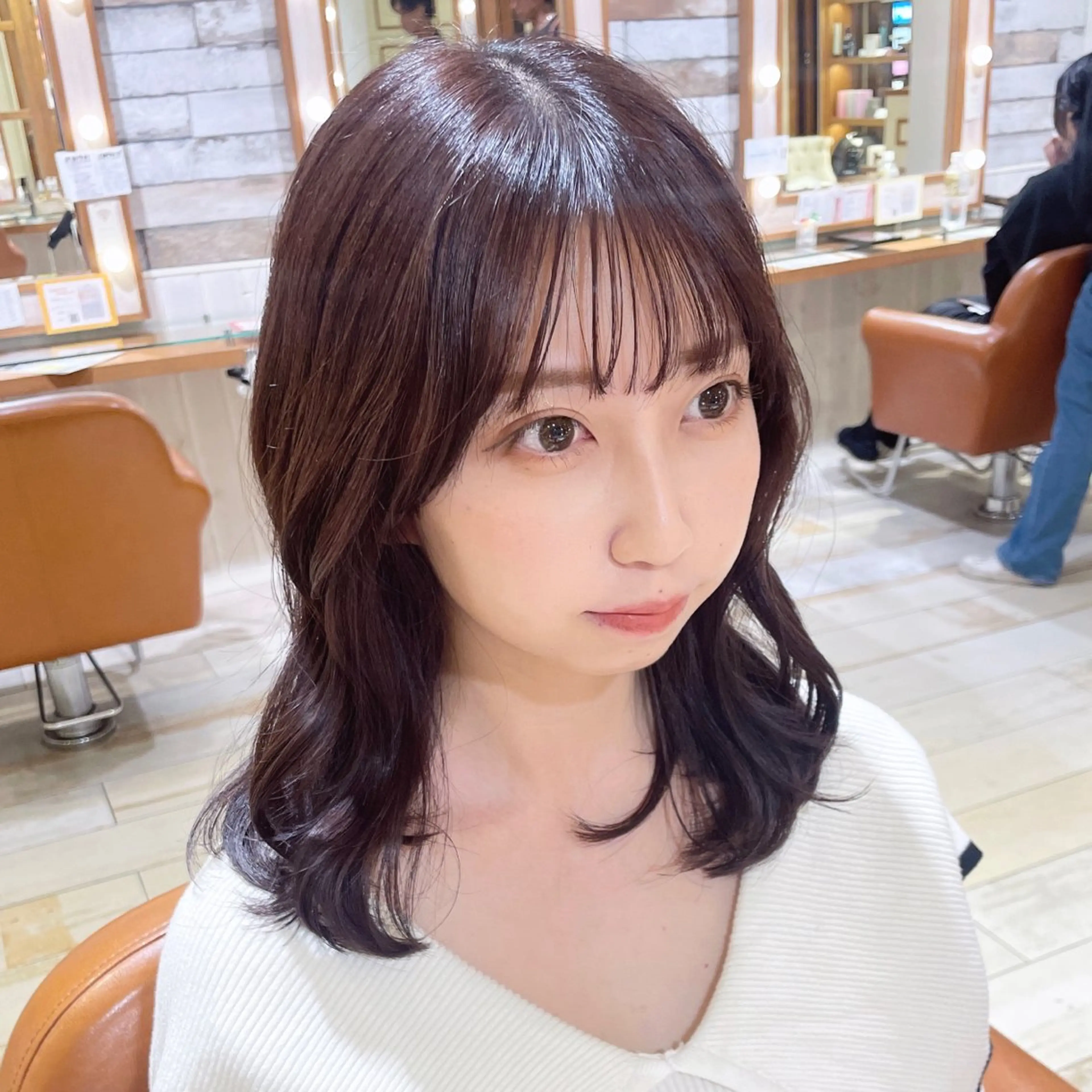 ミディアム カラー ラベンダーカラー ピンクカラー ピンクラベンダー 🎀菊池ほのか🎀 girlystyleのヘアスタイル